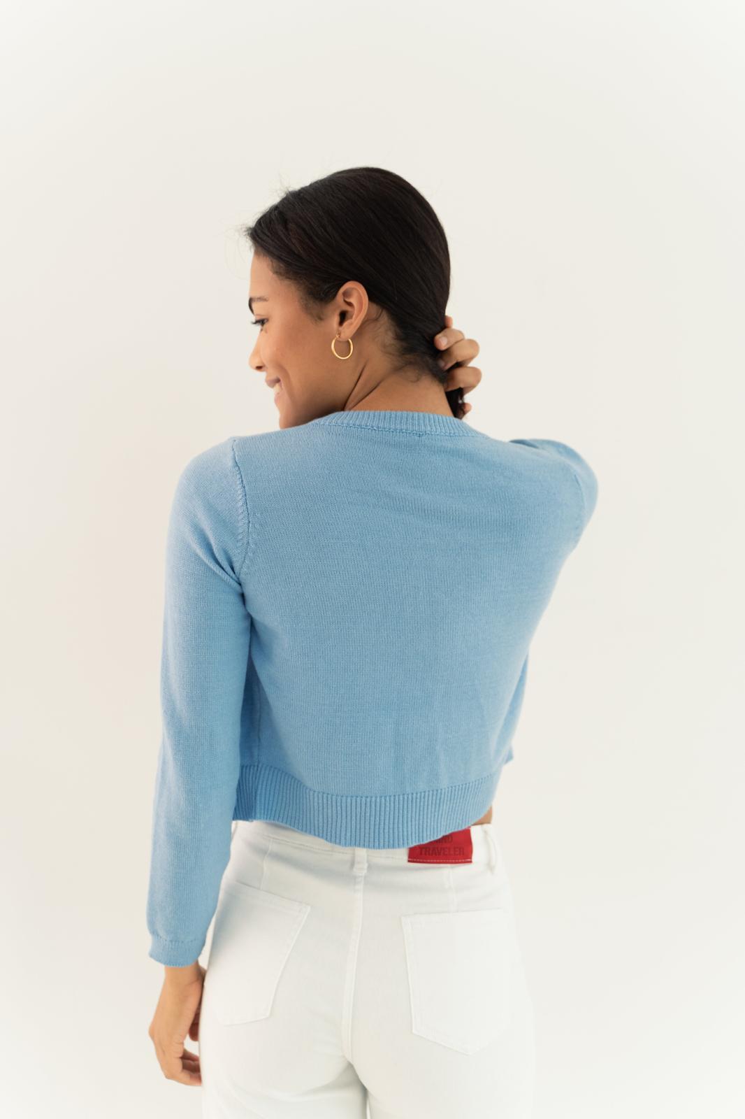 Inés Blue Cardigan