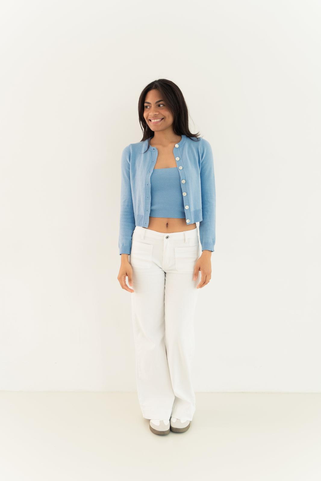 Inés Blue Cardigan