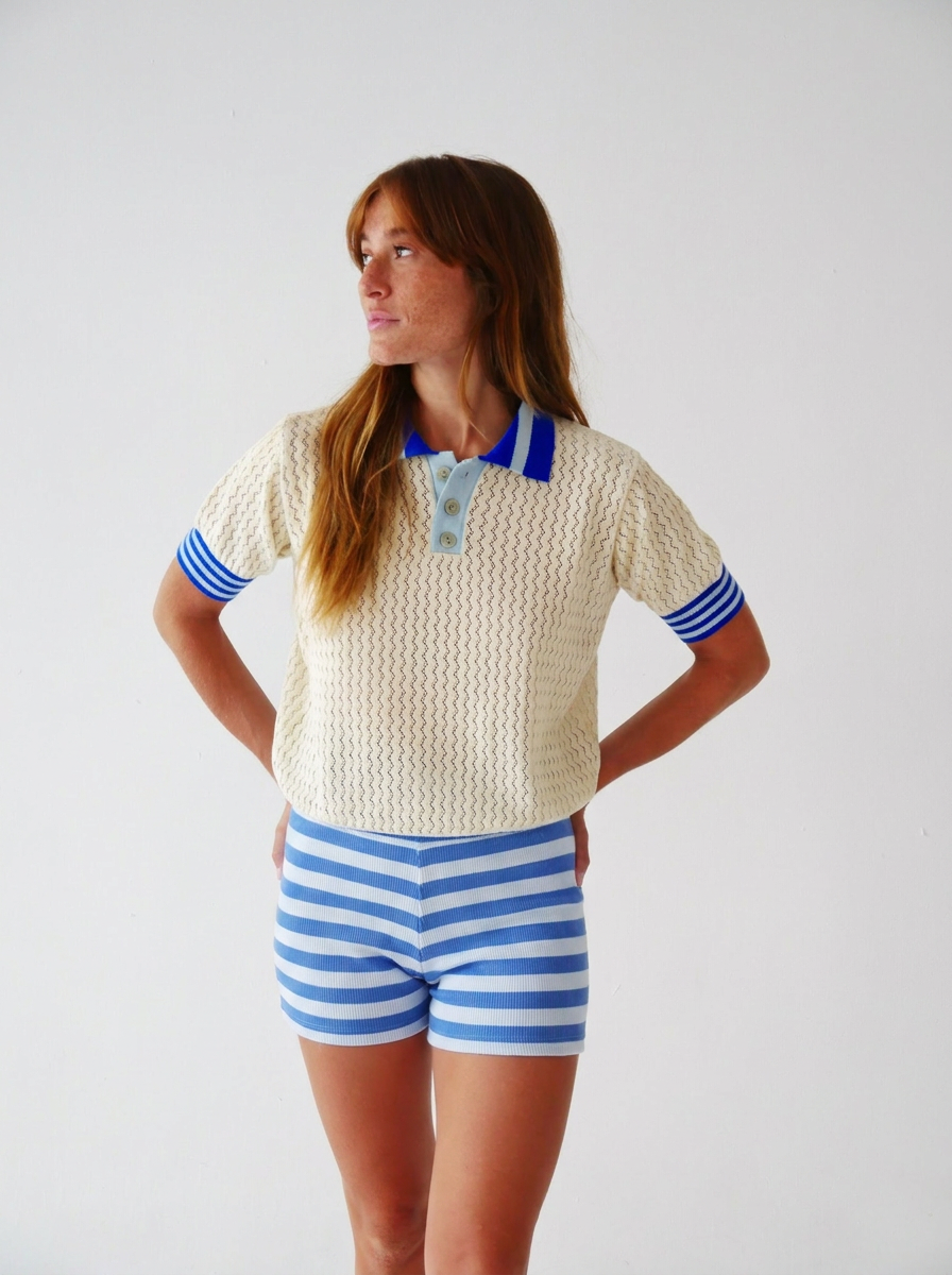 Nuria Celeste and Azul Shorts
