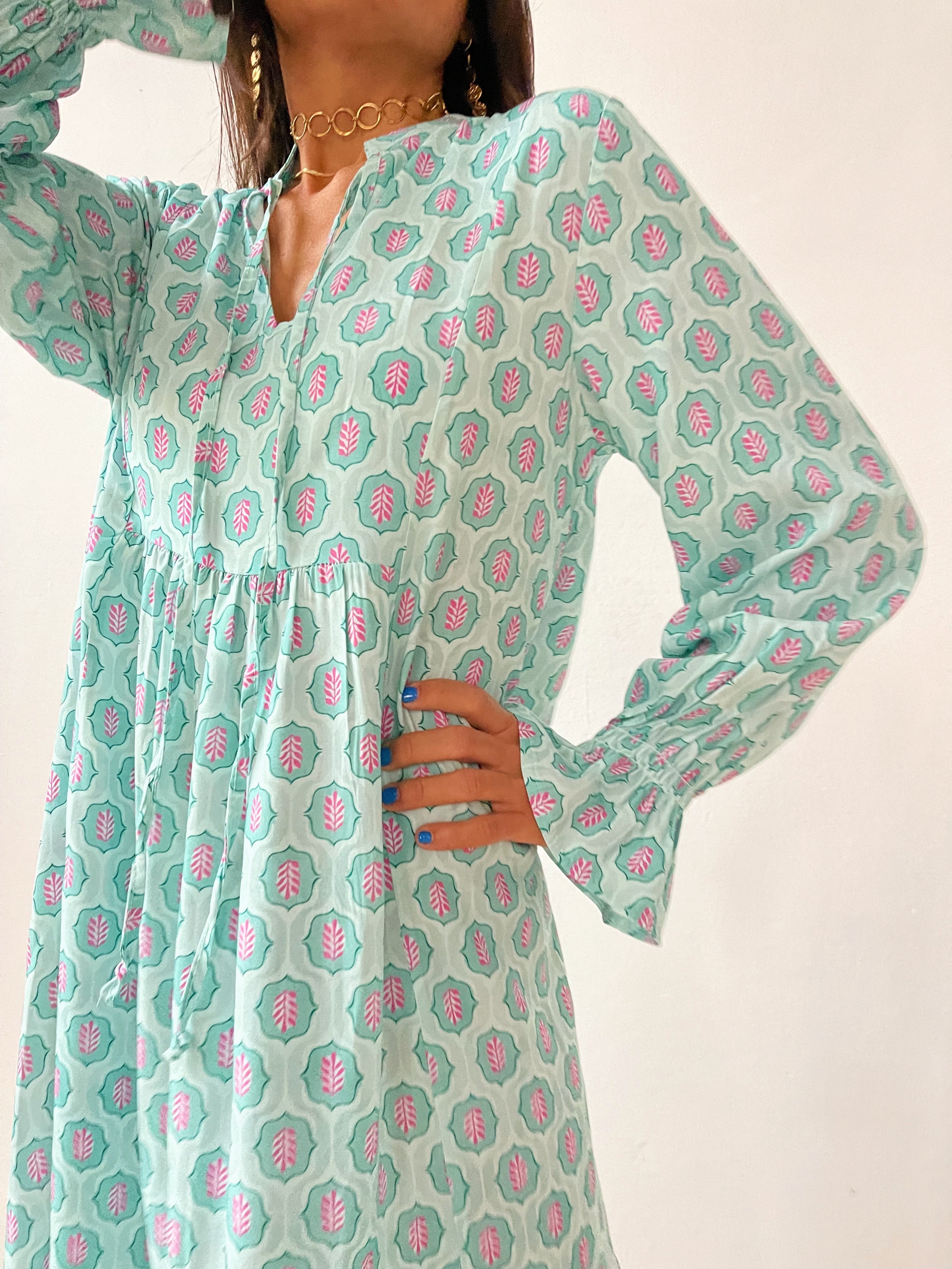 Allegra Aqua Green Dress