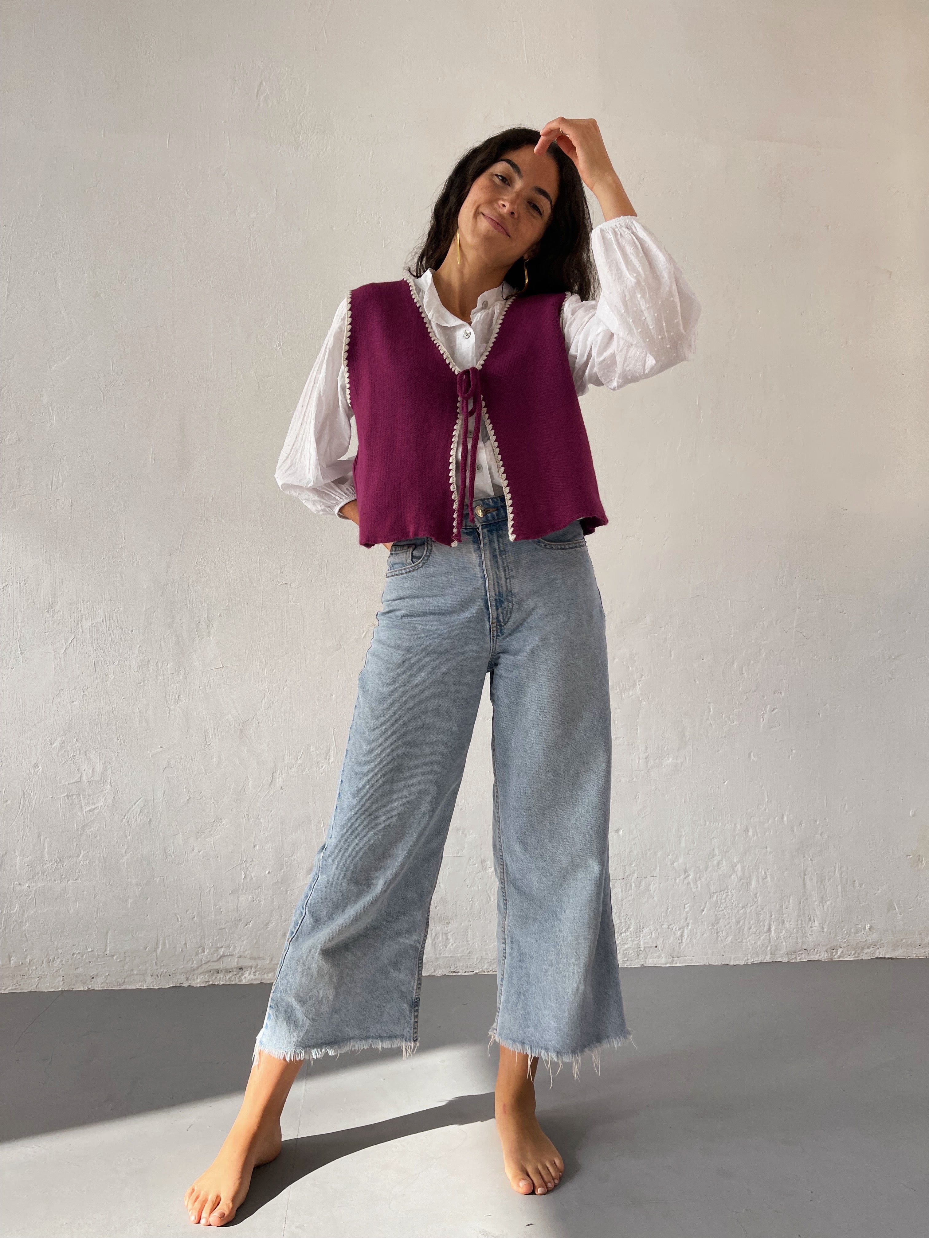 Buganvilla Knitted Vest