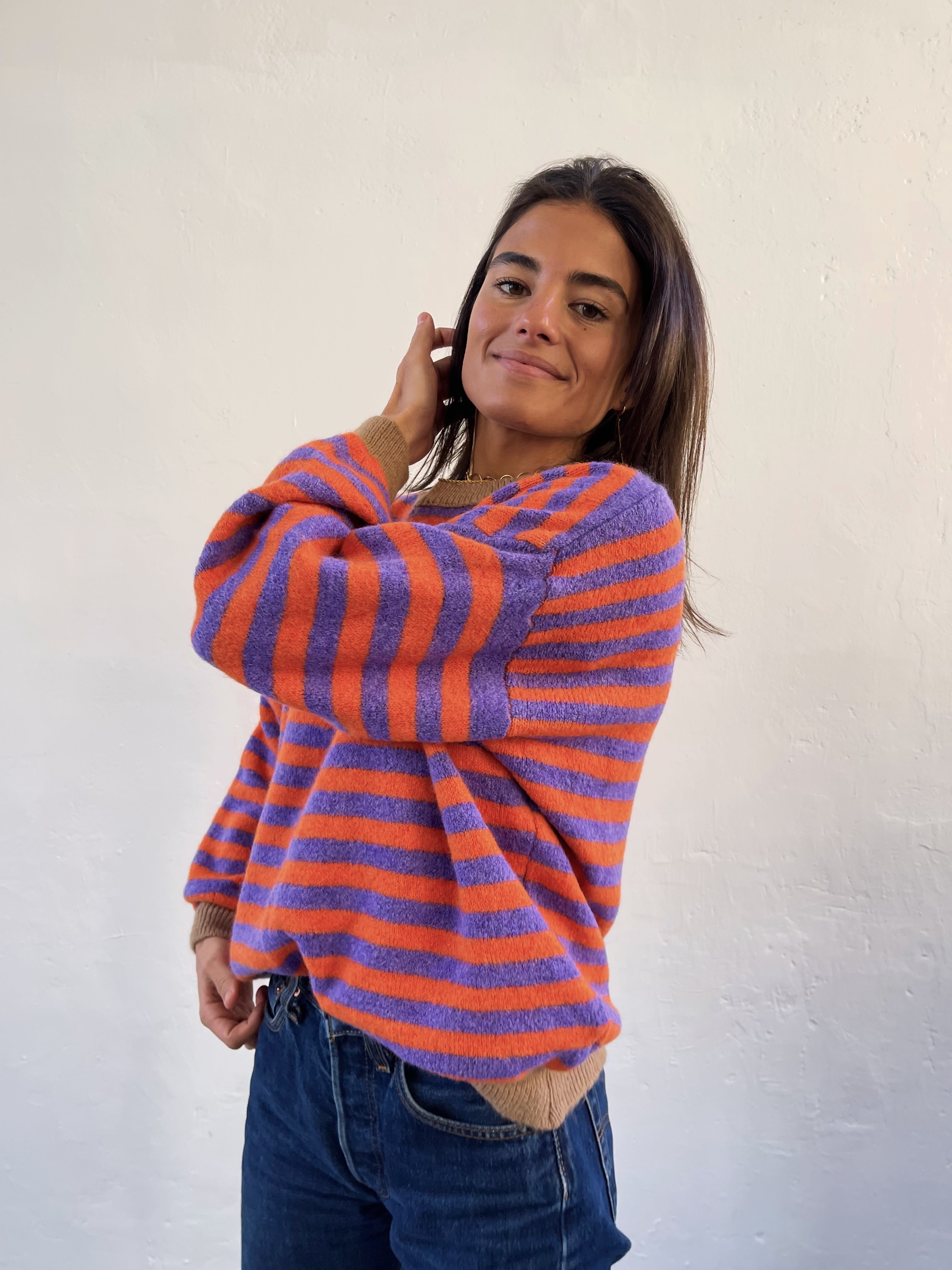 Purple and Orange Pia Sweater