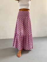 Lilac Floral Skirt