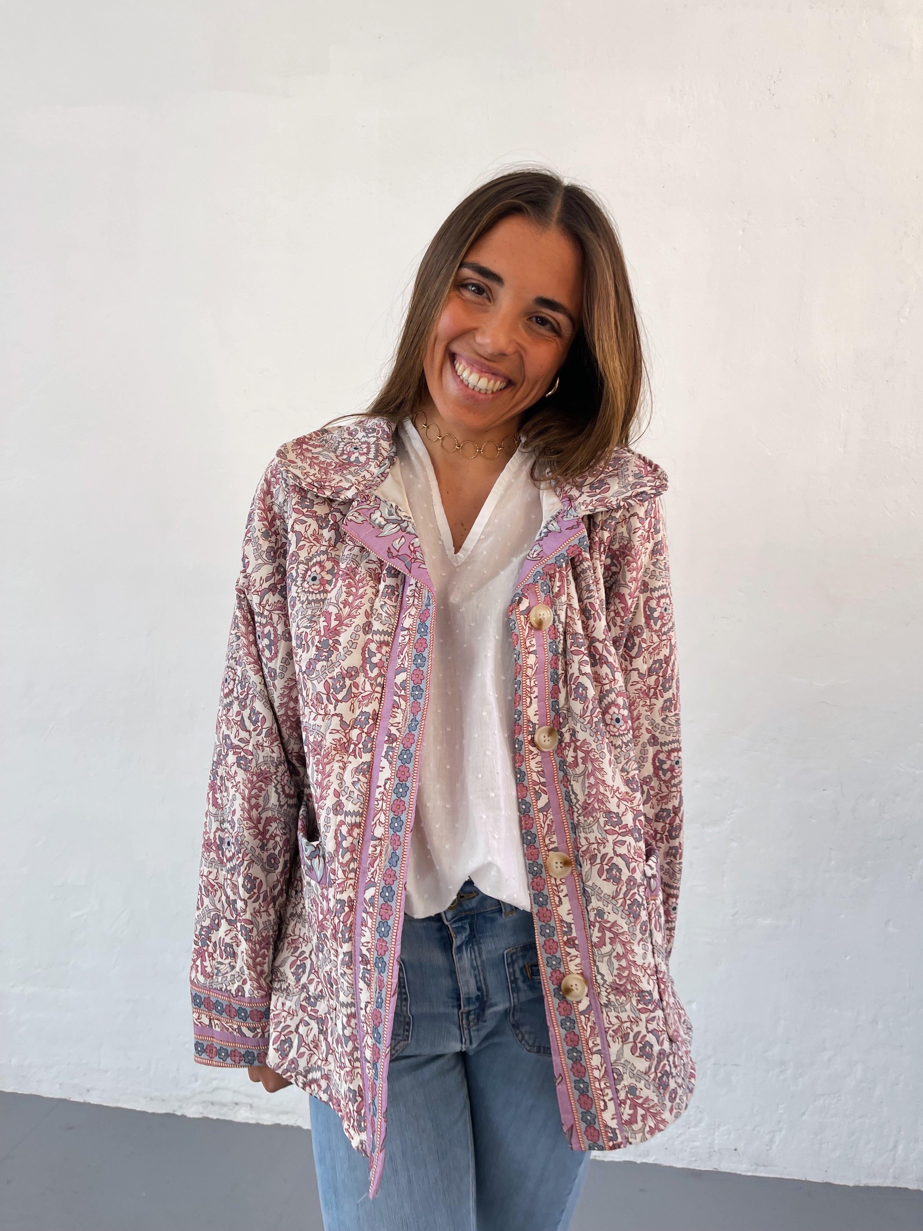 Pink Floral Jacket