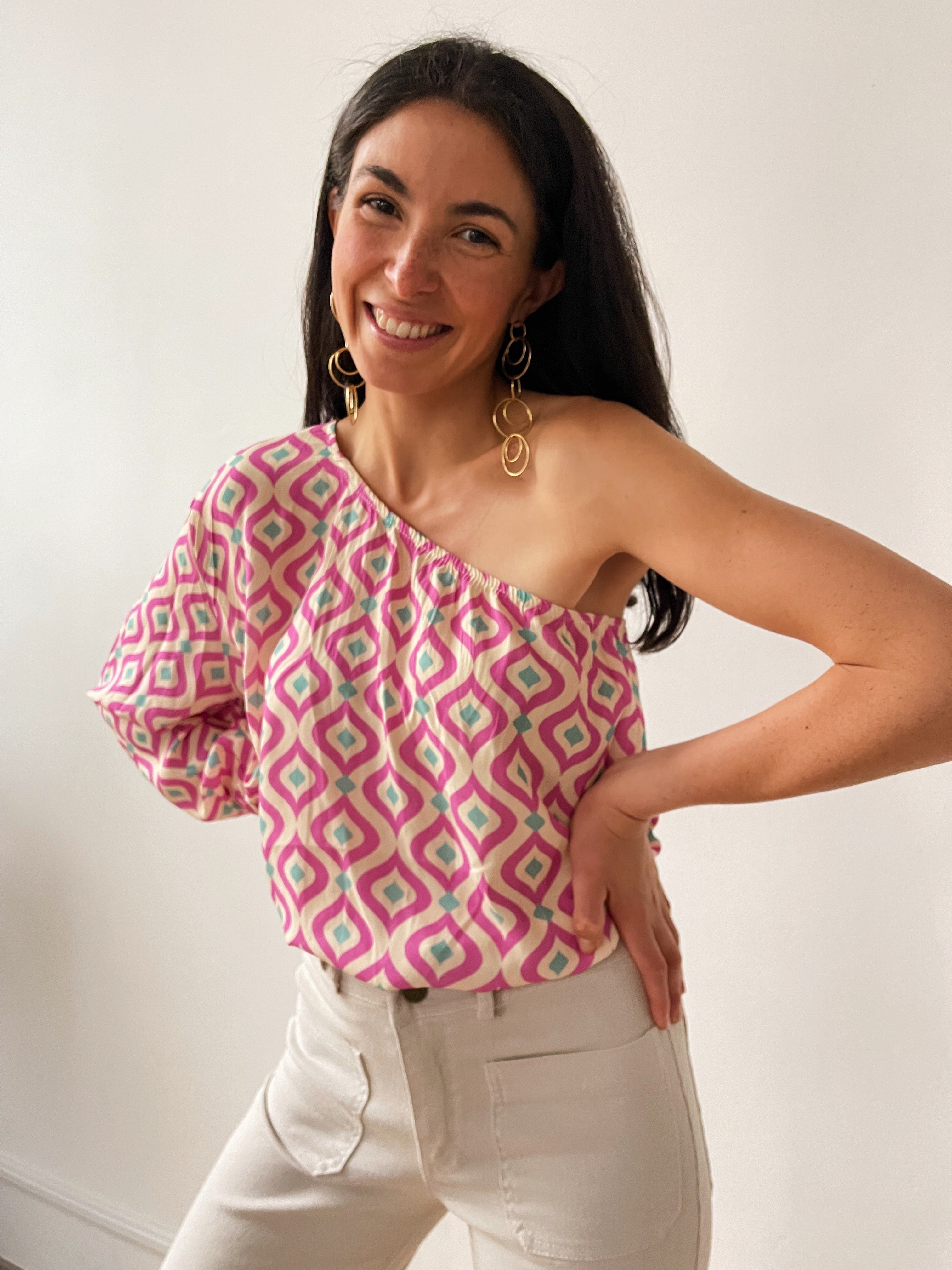 Leonor Pink Top