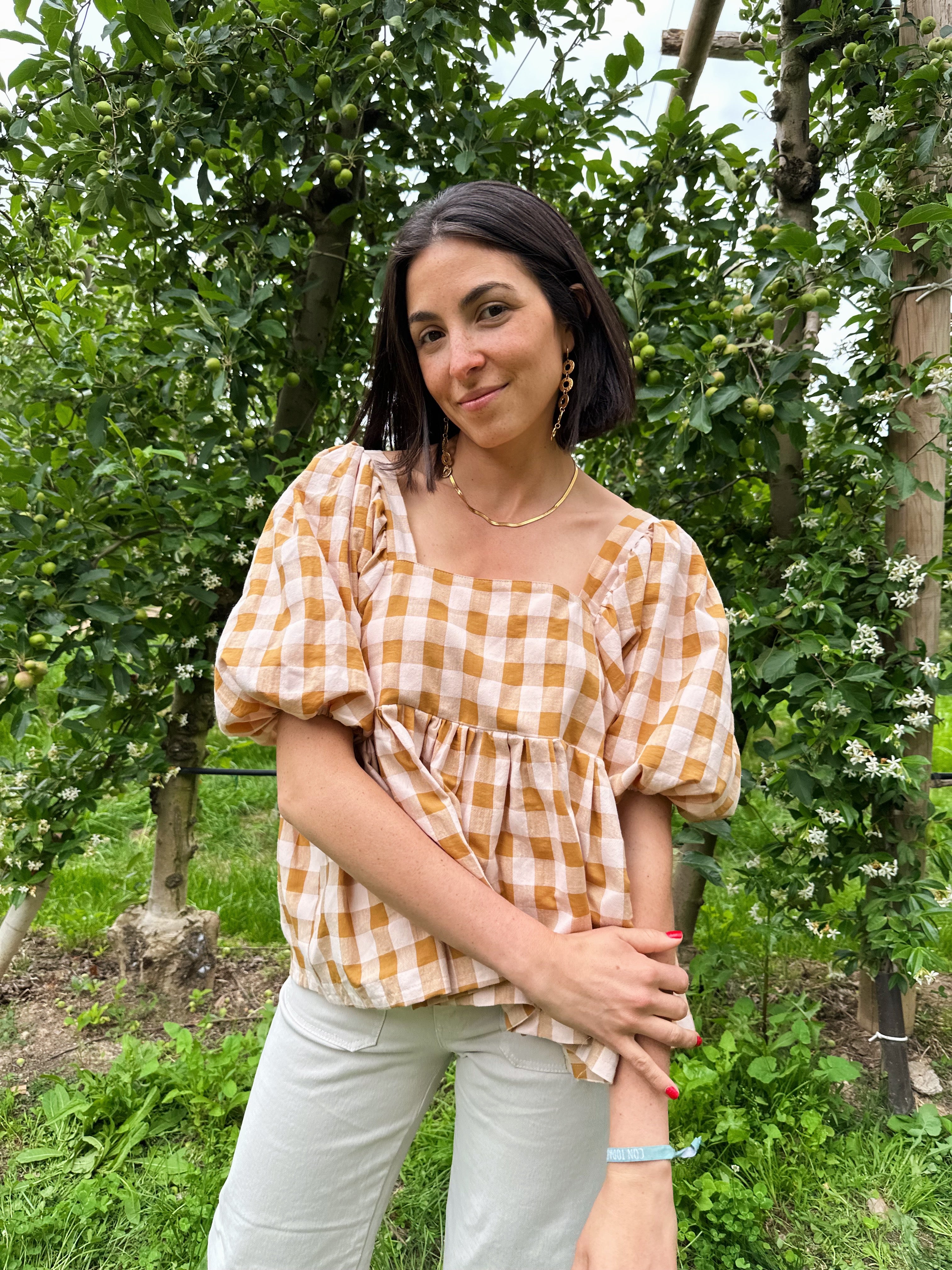 Maca Ochre Blouse