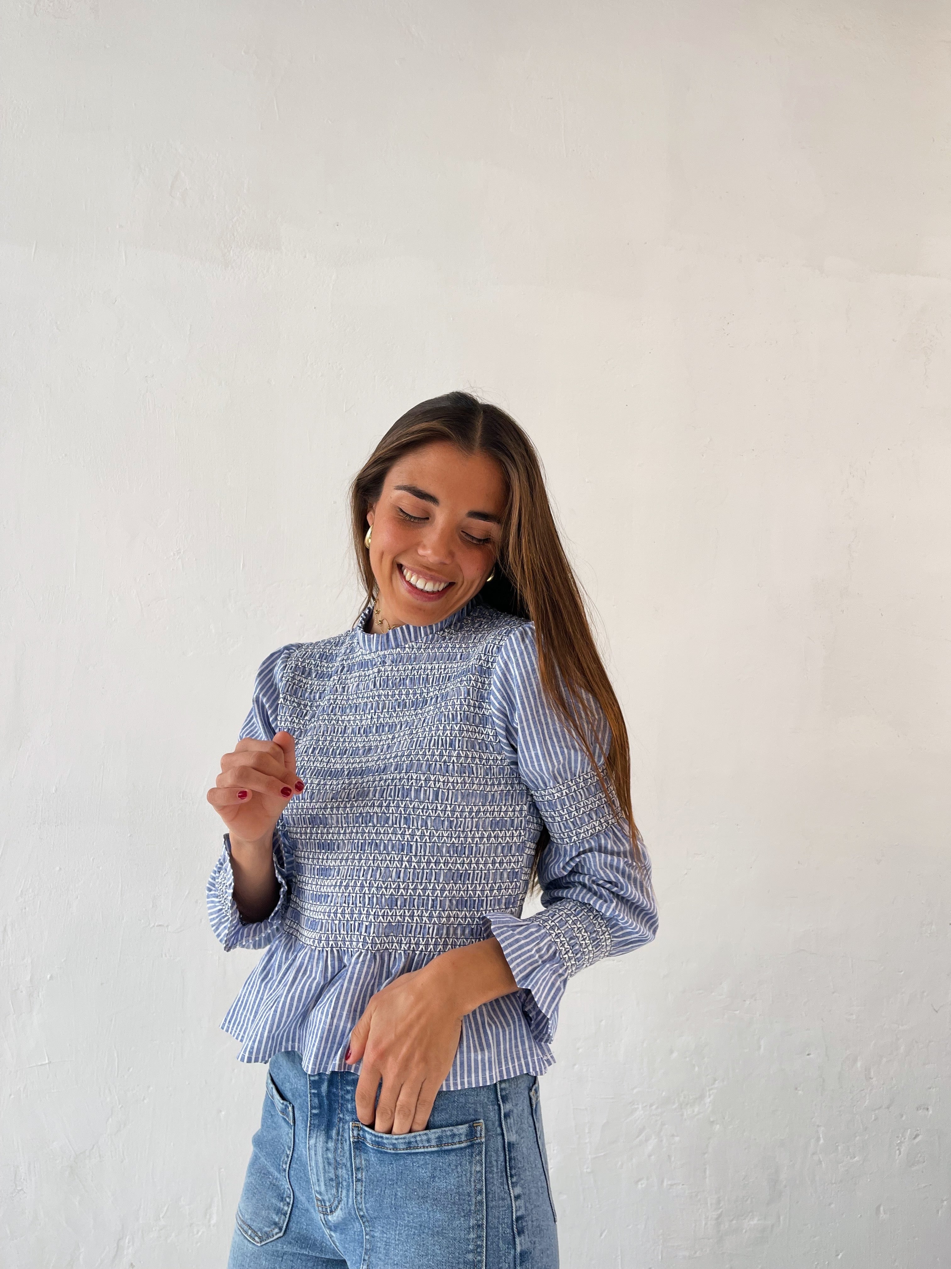 Rocío Blue Blouse