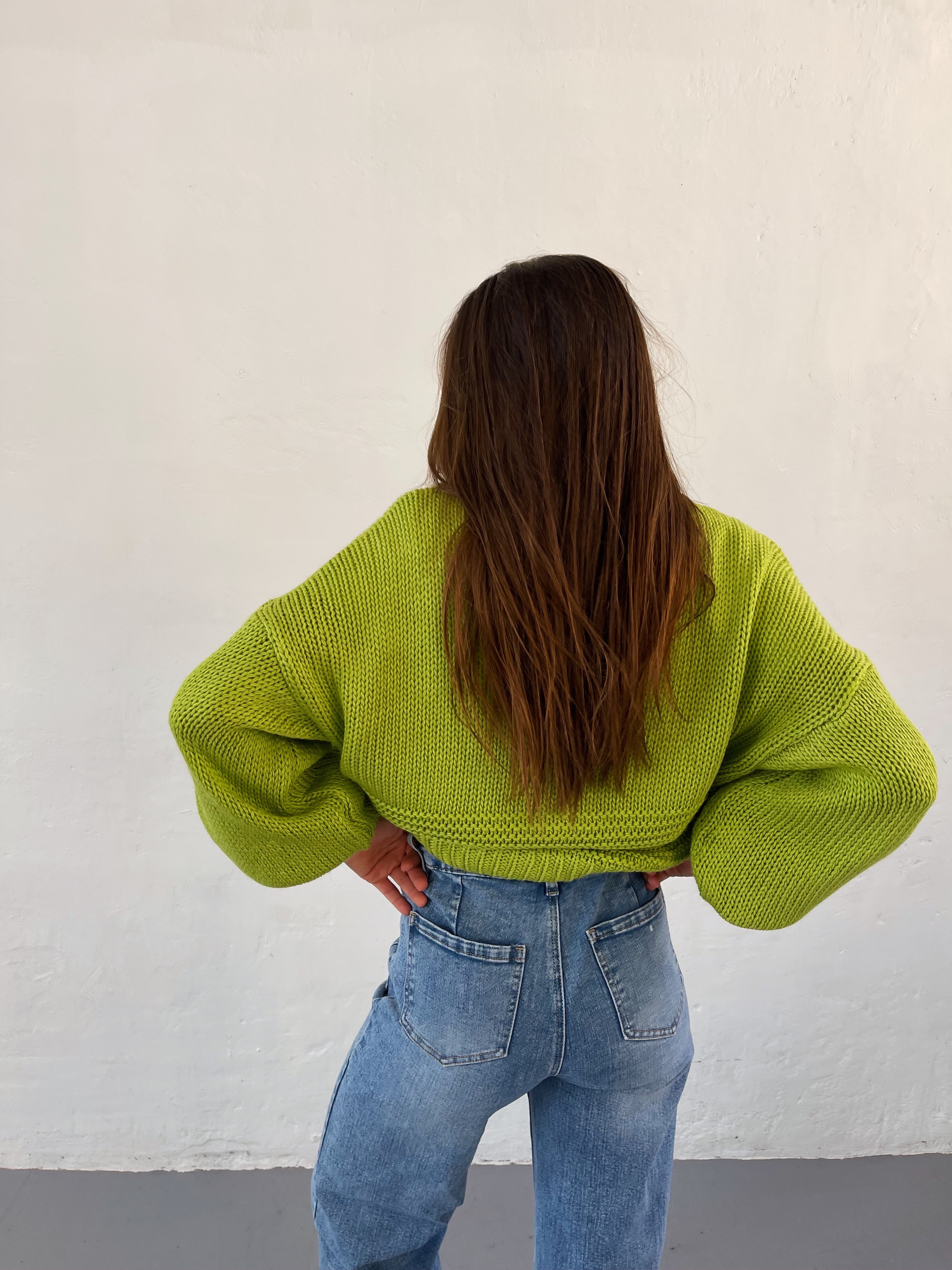 Lime Cardigan