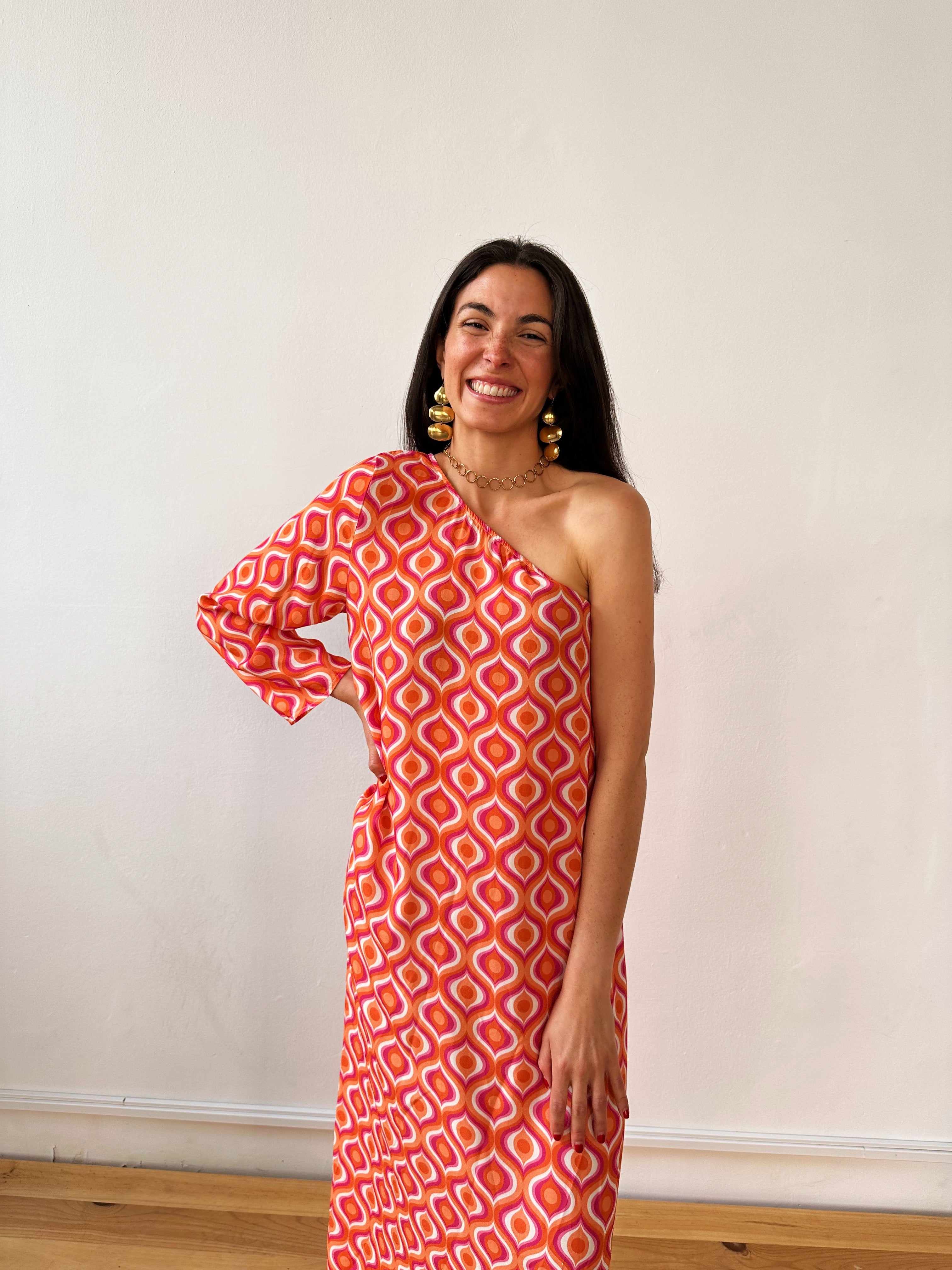 Vestido Tina Naranja