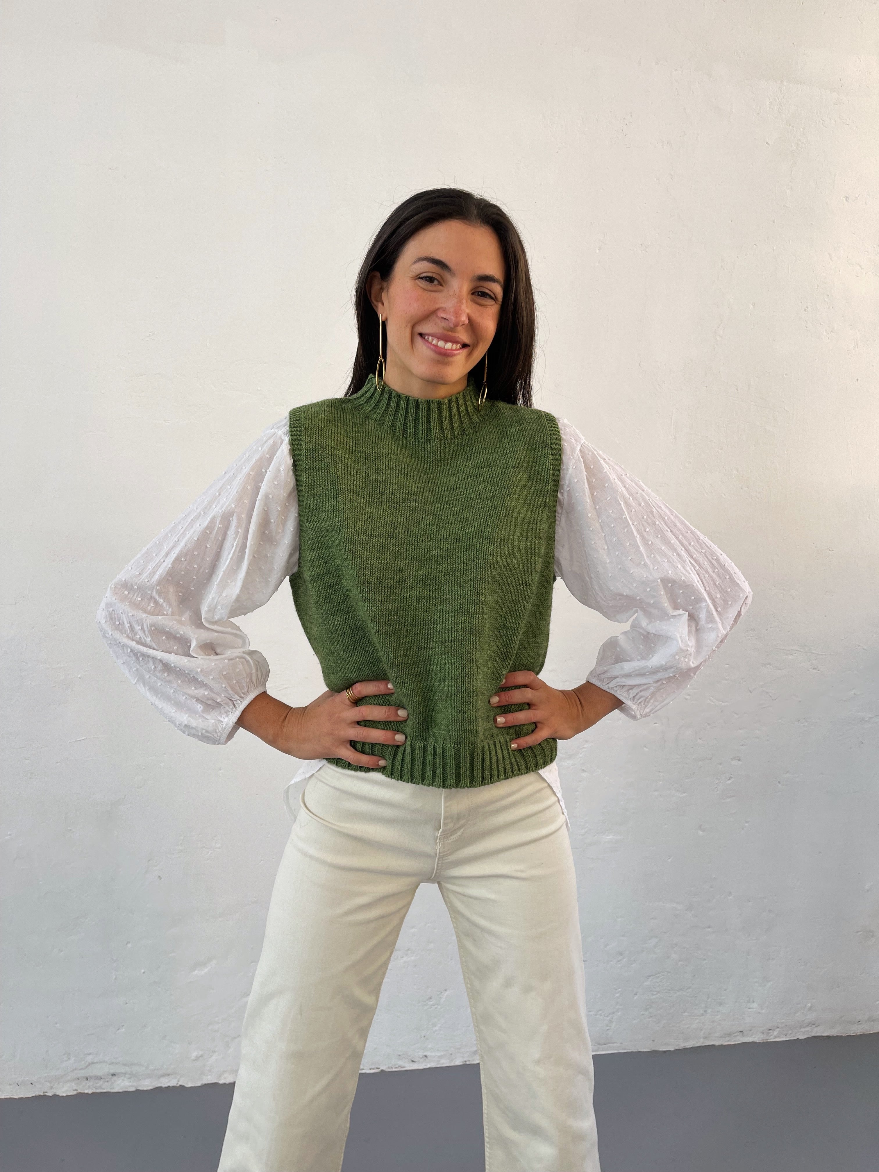 Clara Green Vest