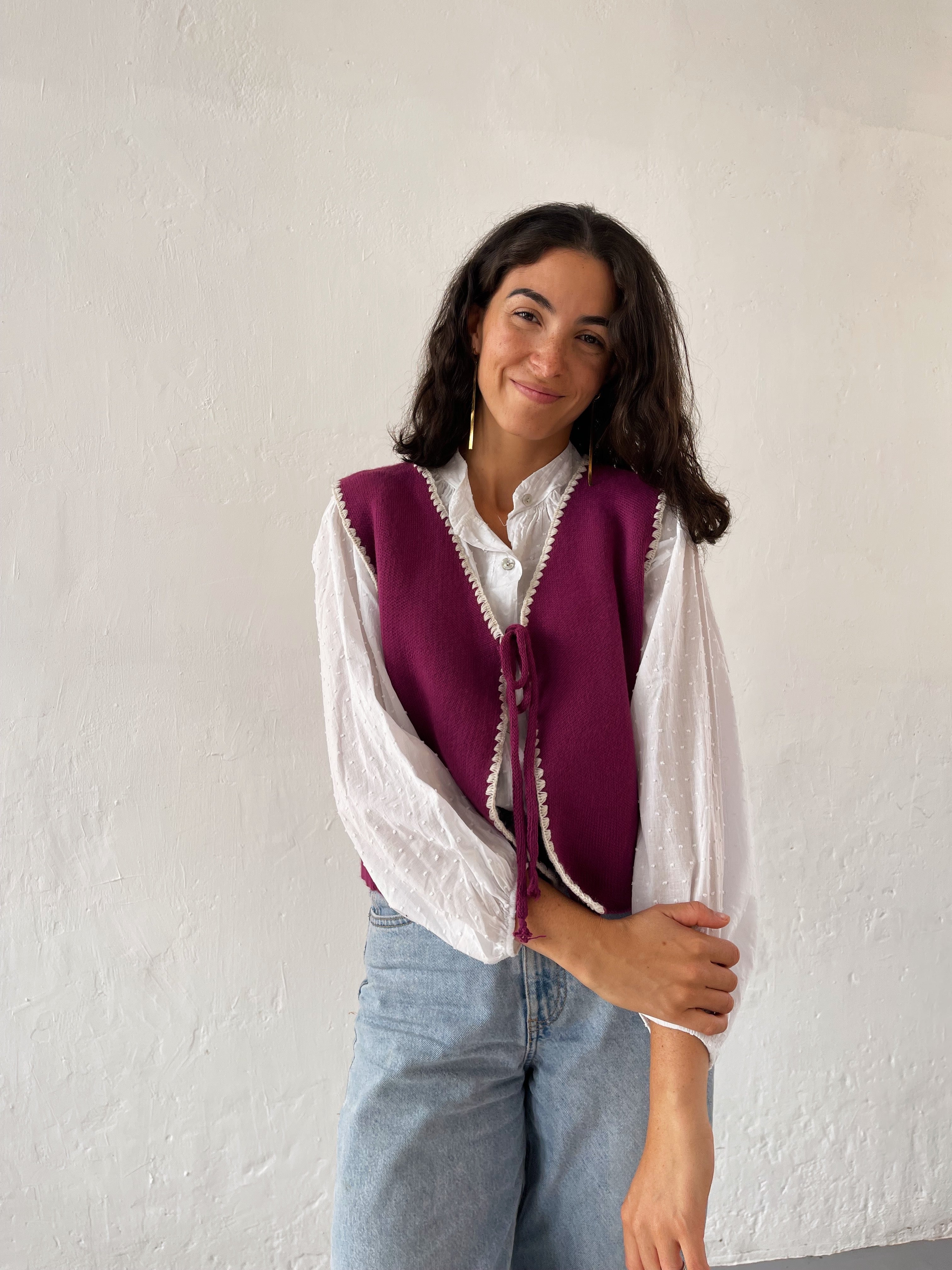 Buganvilla Knitted Vest