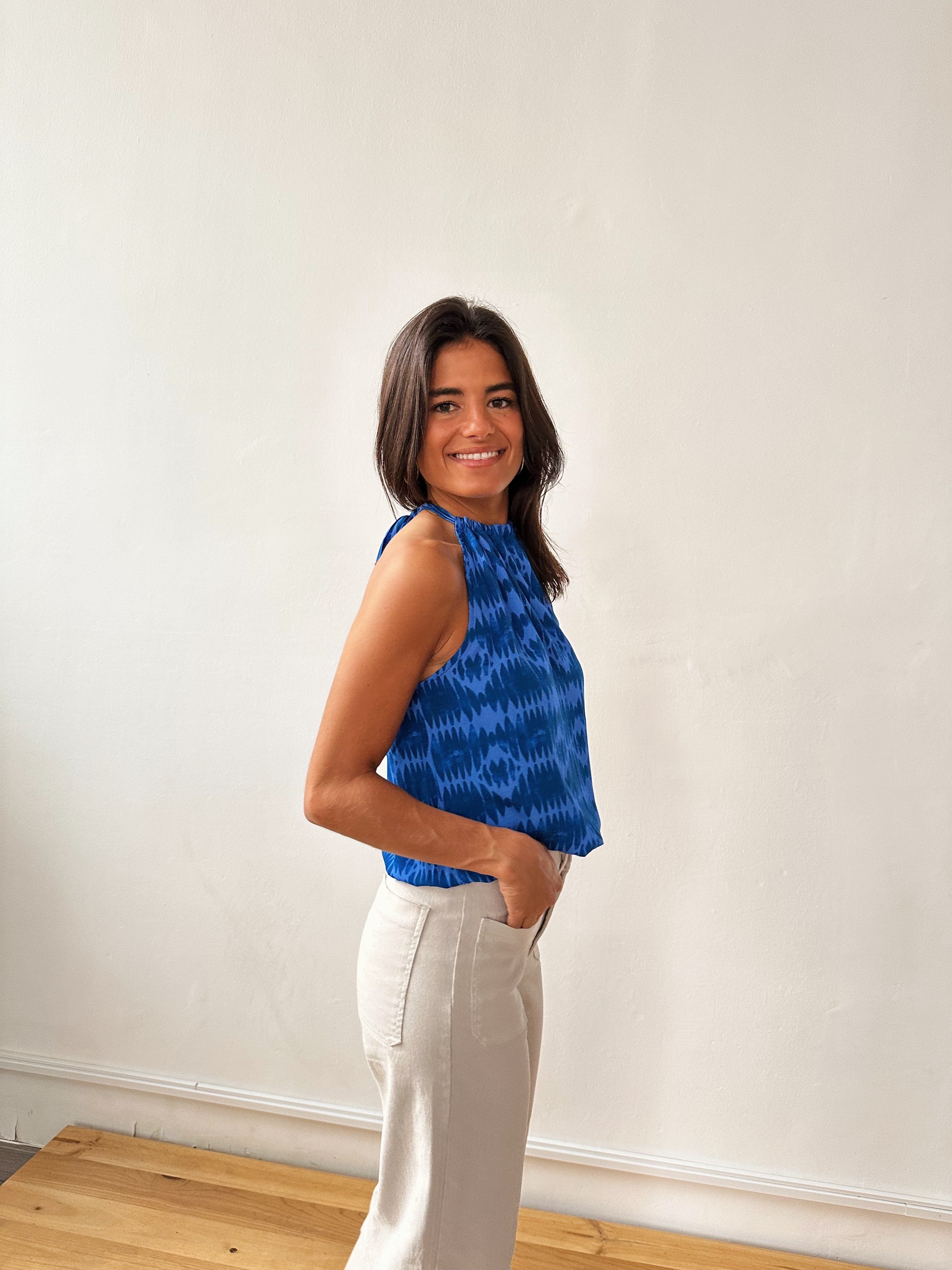 Iria Blue Top