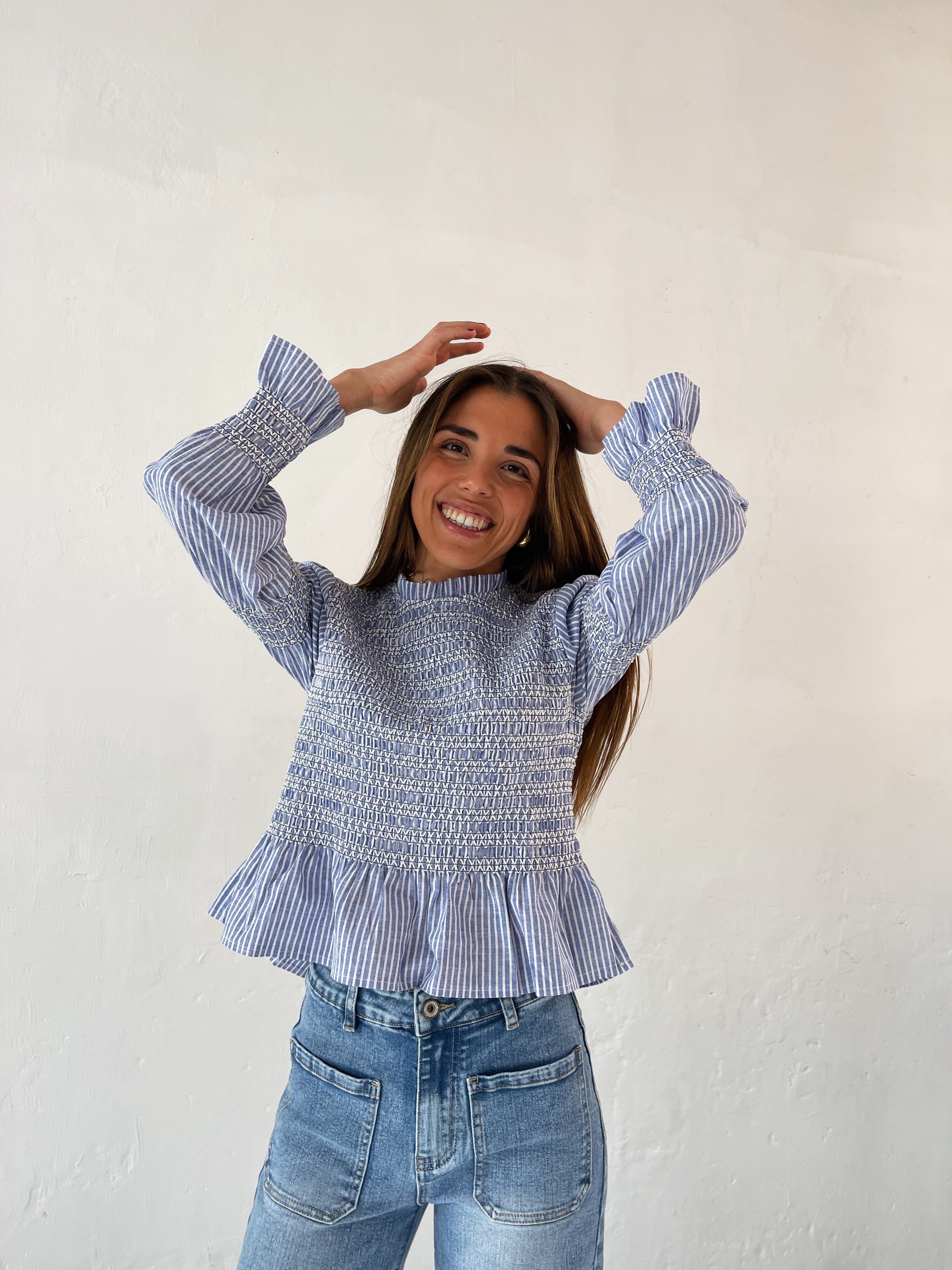 Rocío Blue Blouse