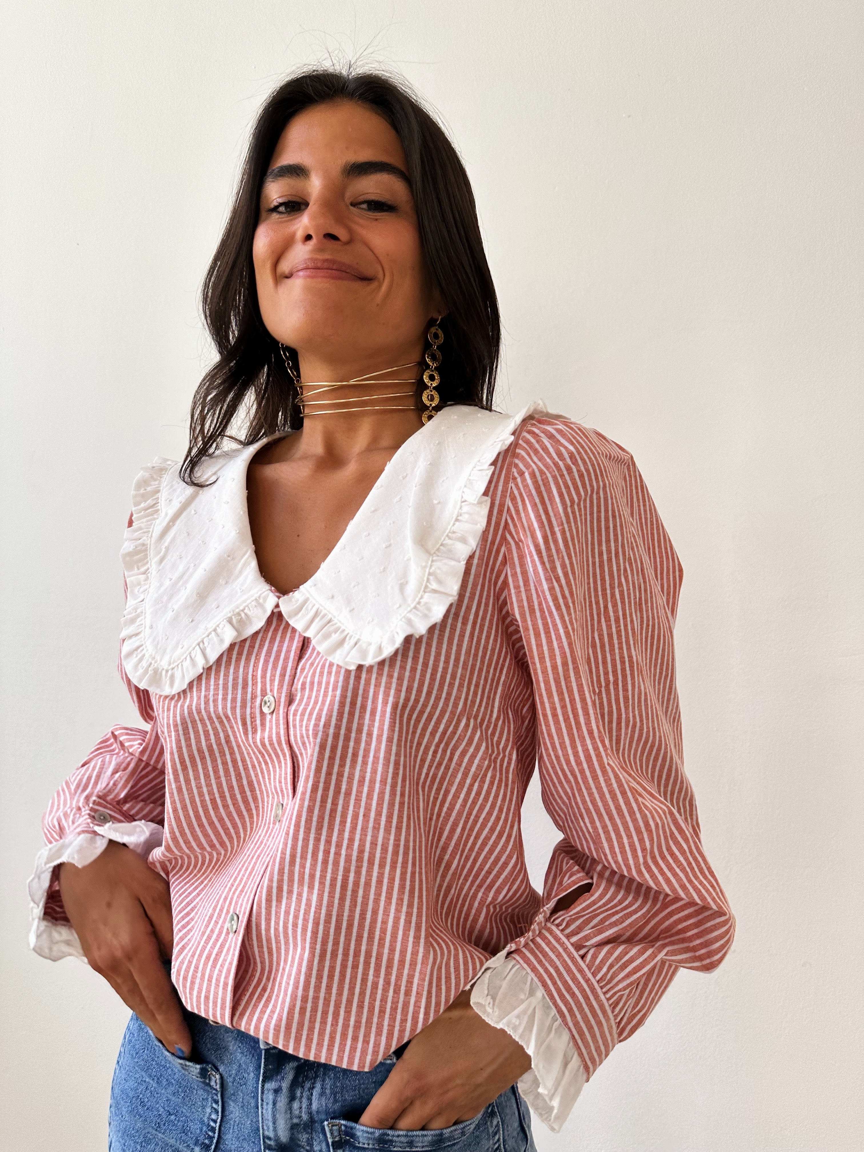 Camisa Nicole Naranja