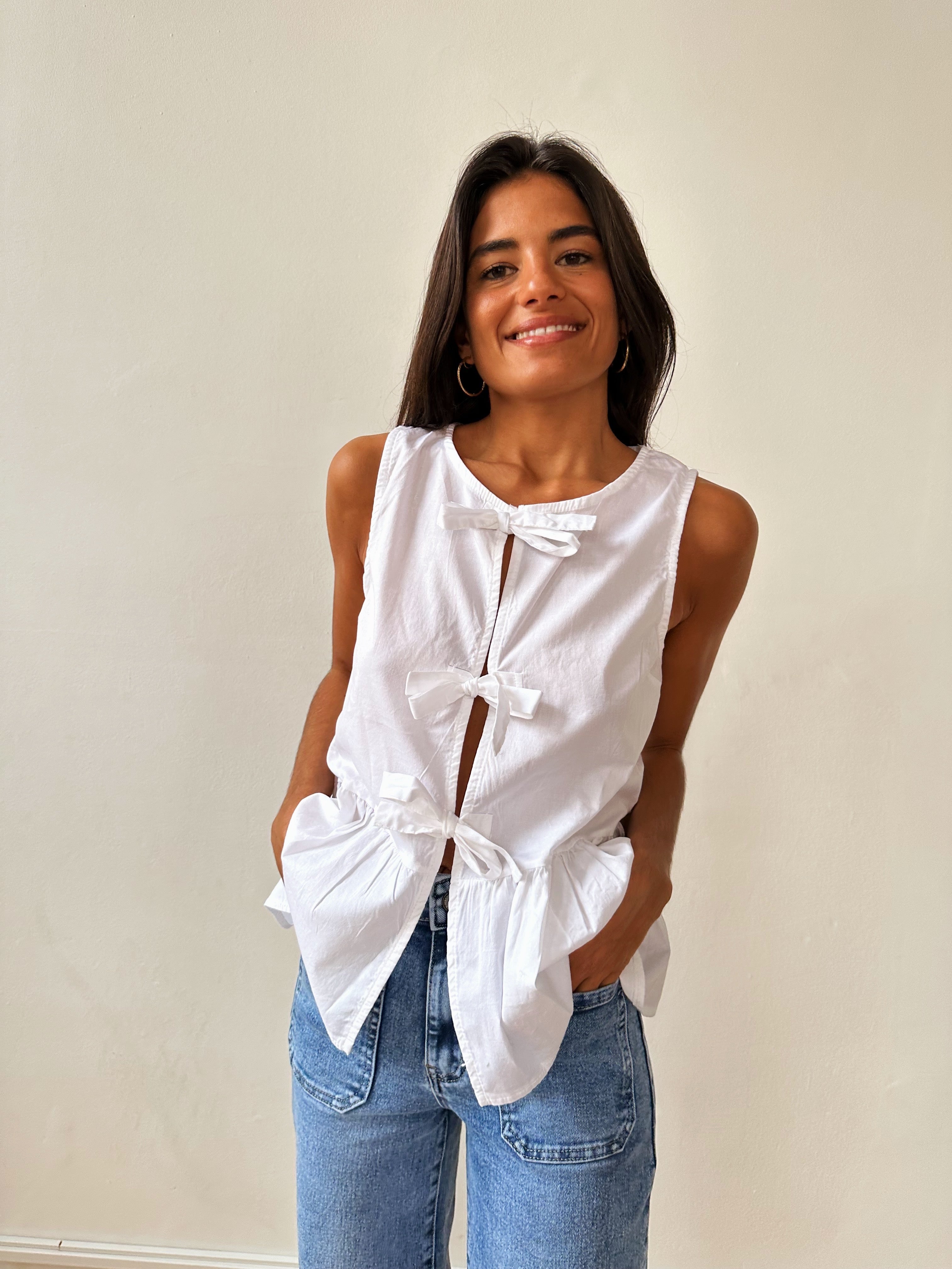 Ona White Blouse