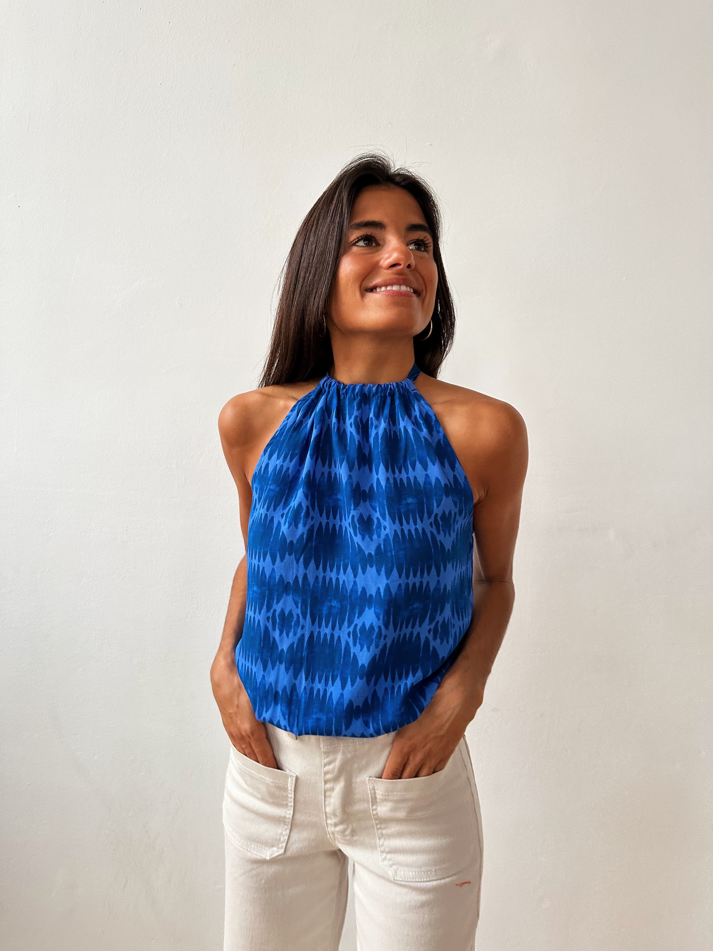 Iria Blue Top