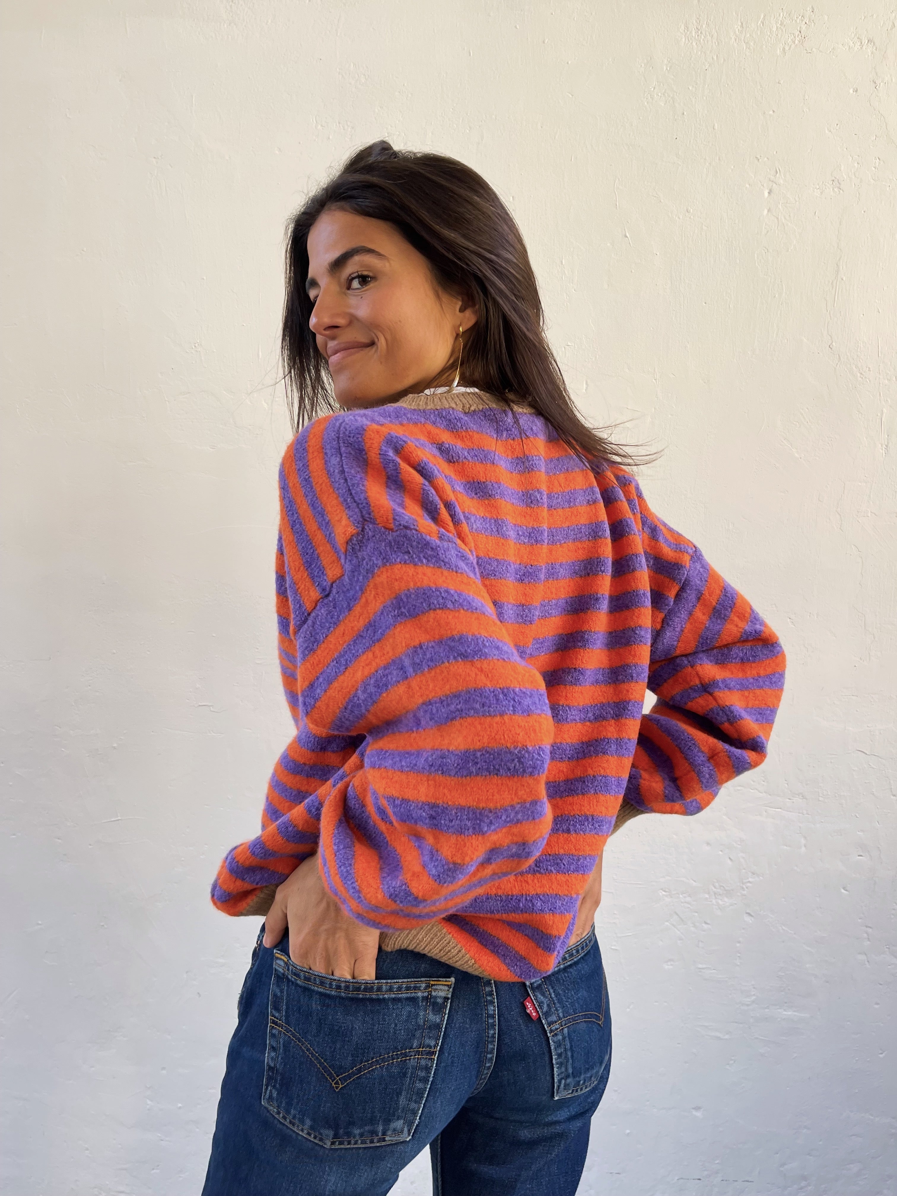 Purple and Orange Pia Sweater