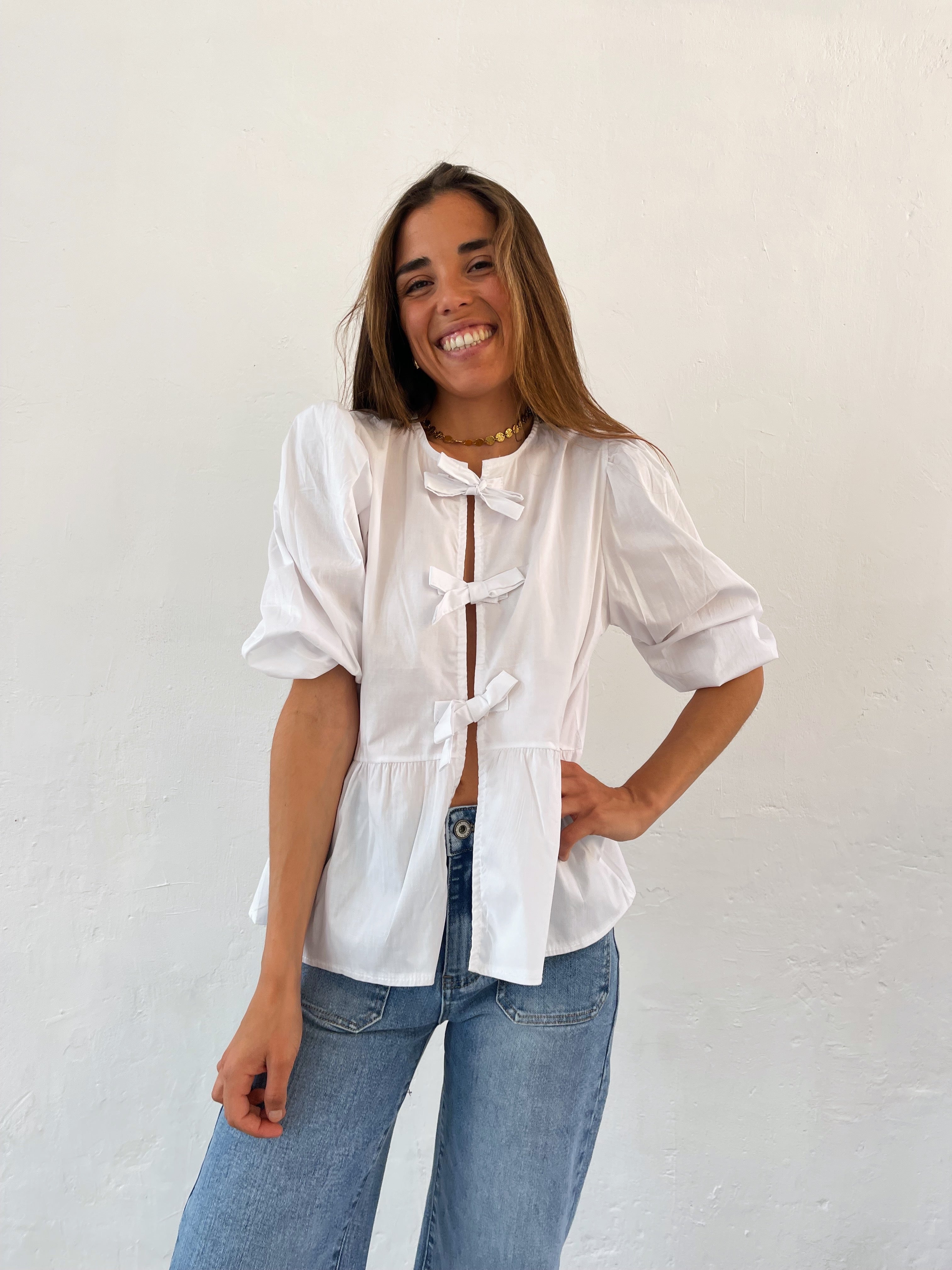 Bianca White Blouse