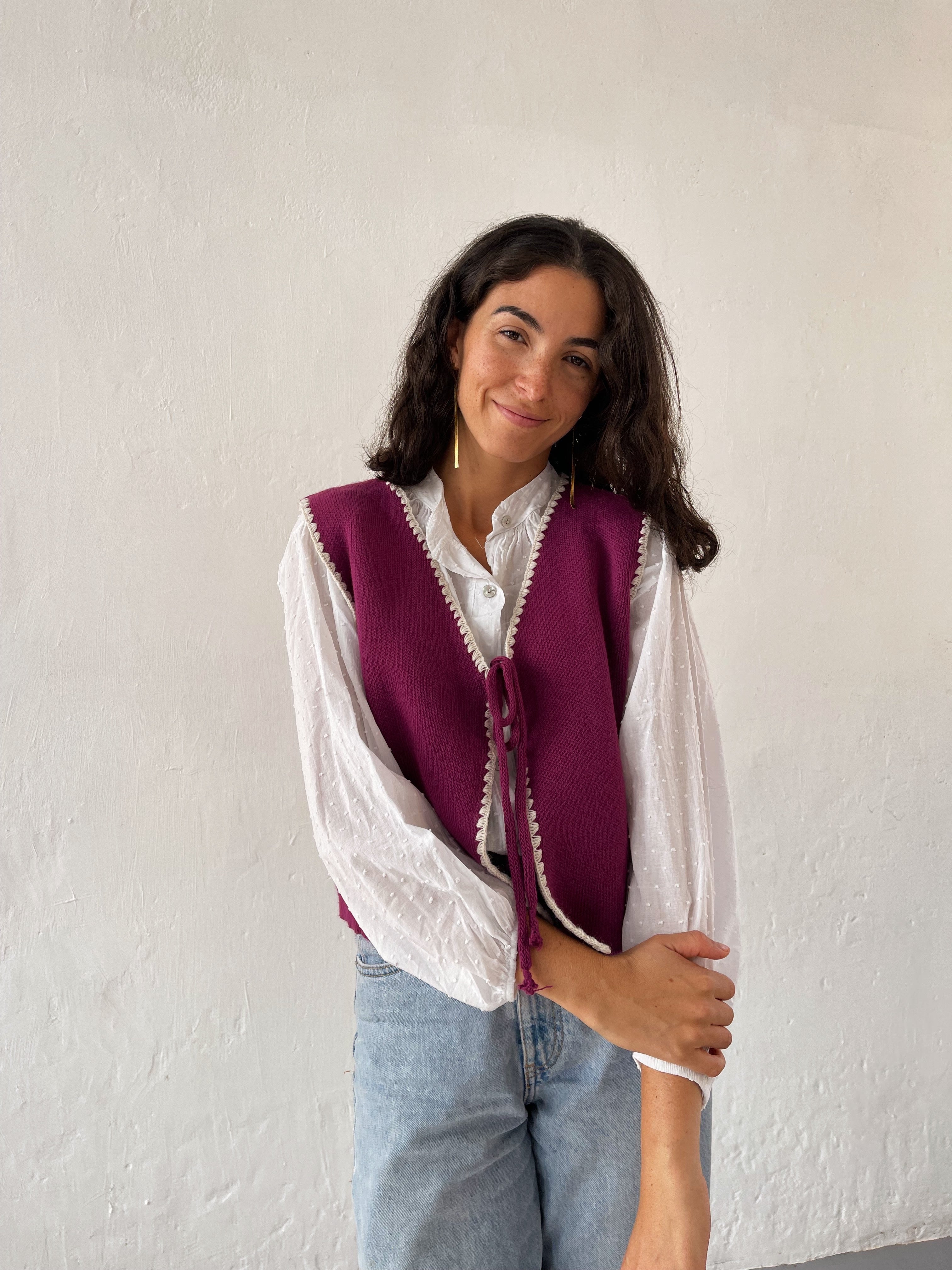 Buganvilla Knitted Vest