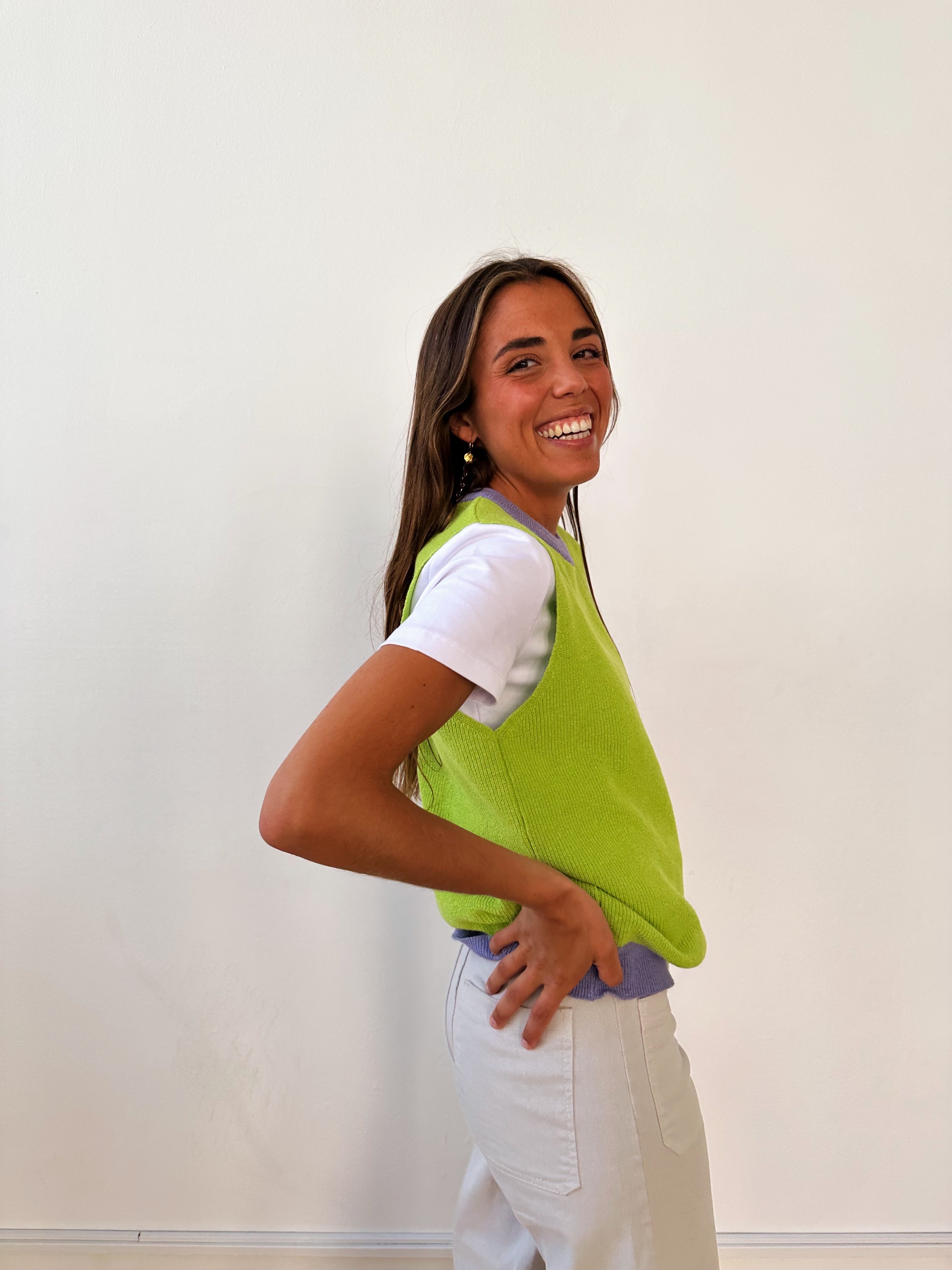 Carla Lime Vest