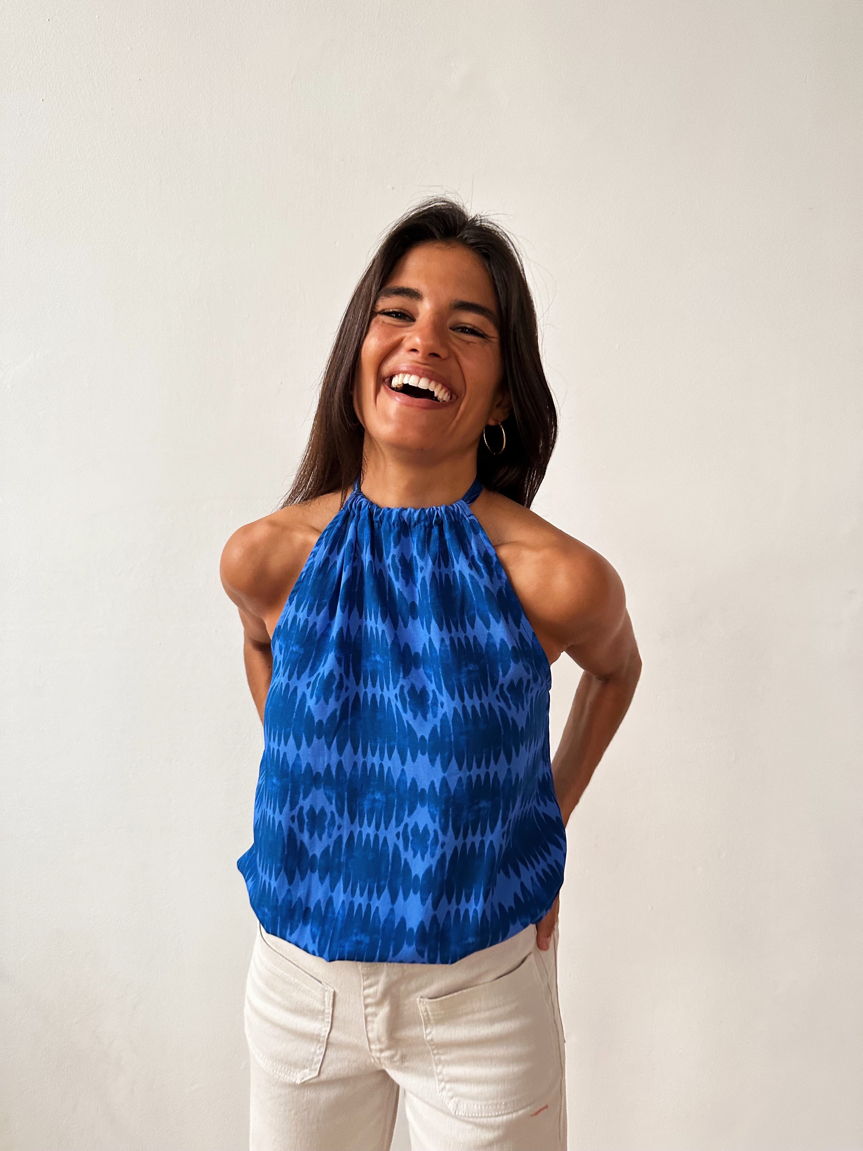 Iria Blue Top