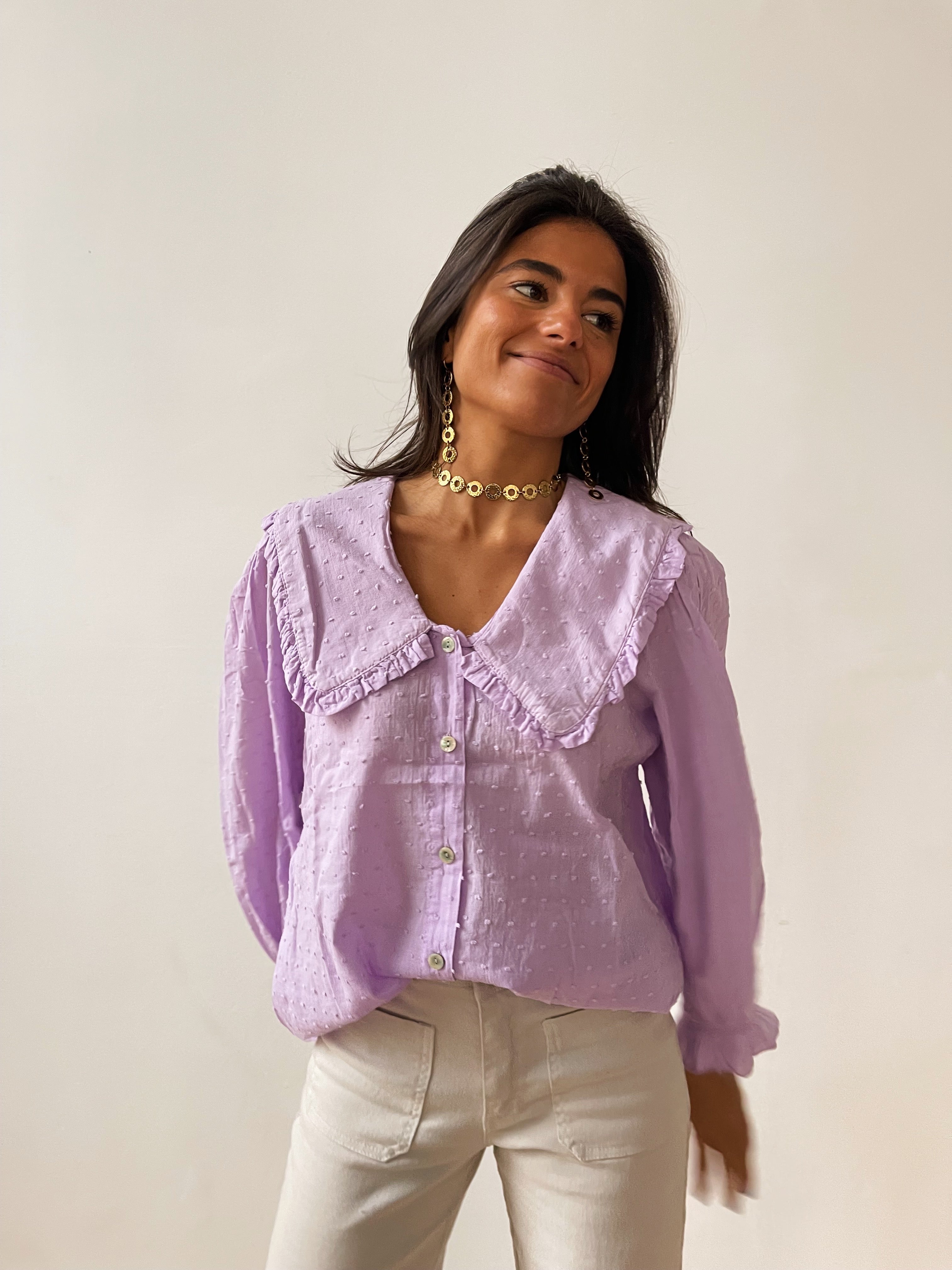 Chiara Lavender Shirt