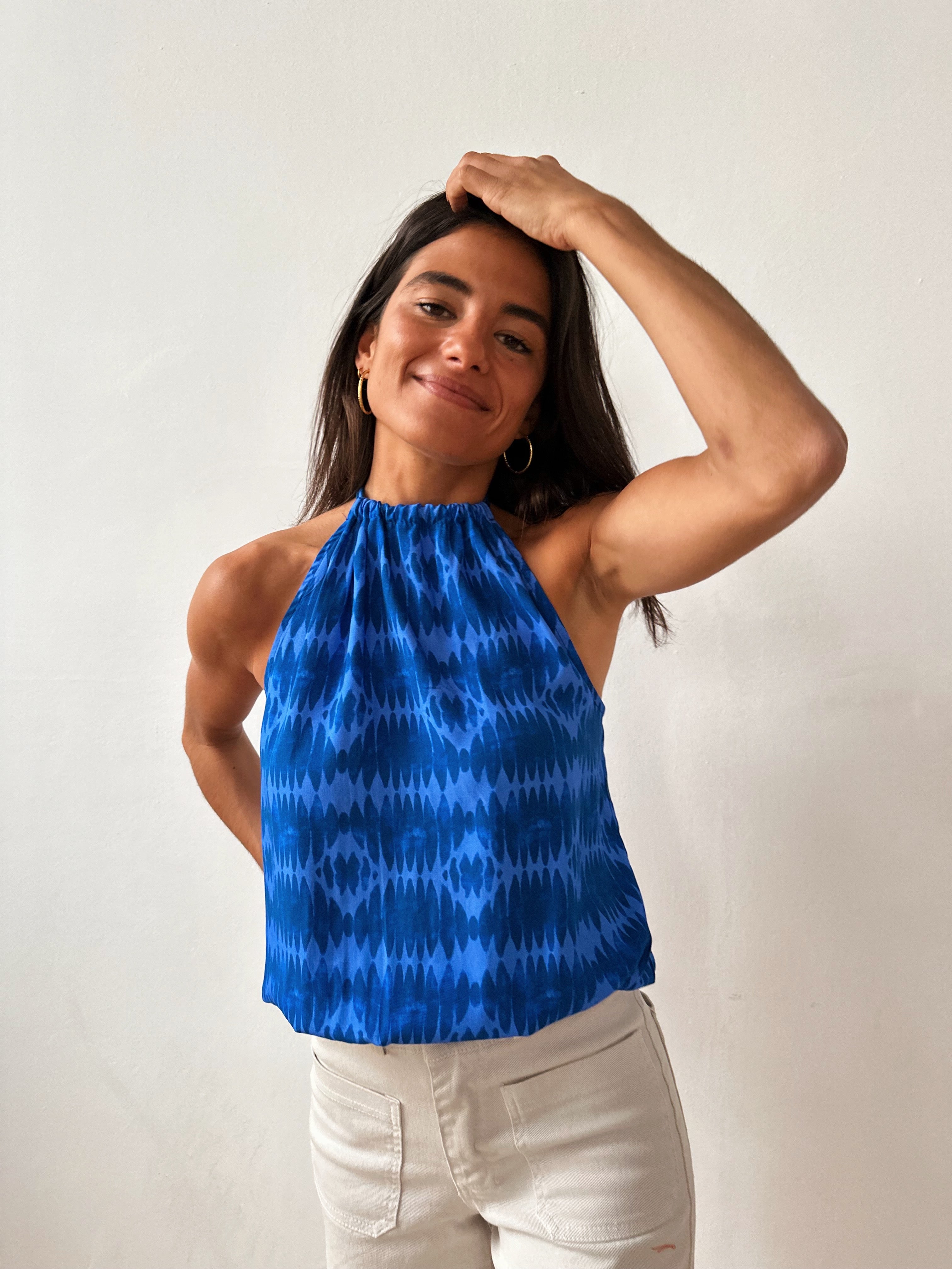 Iria Blue Top