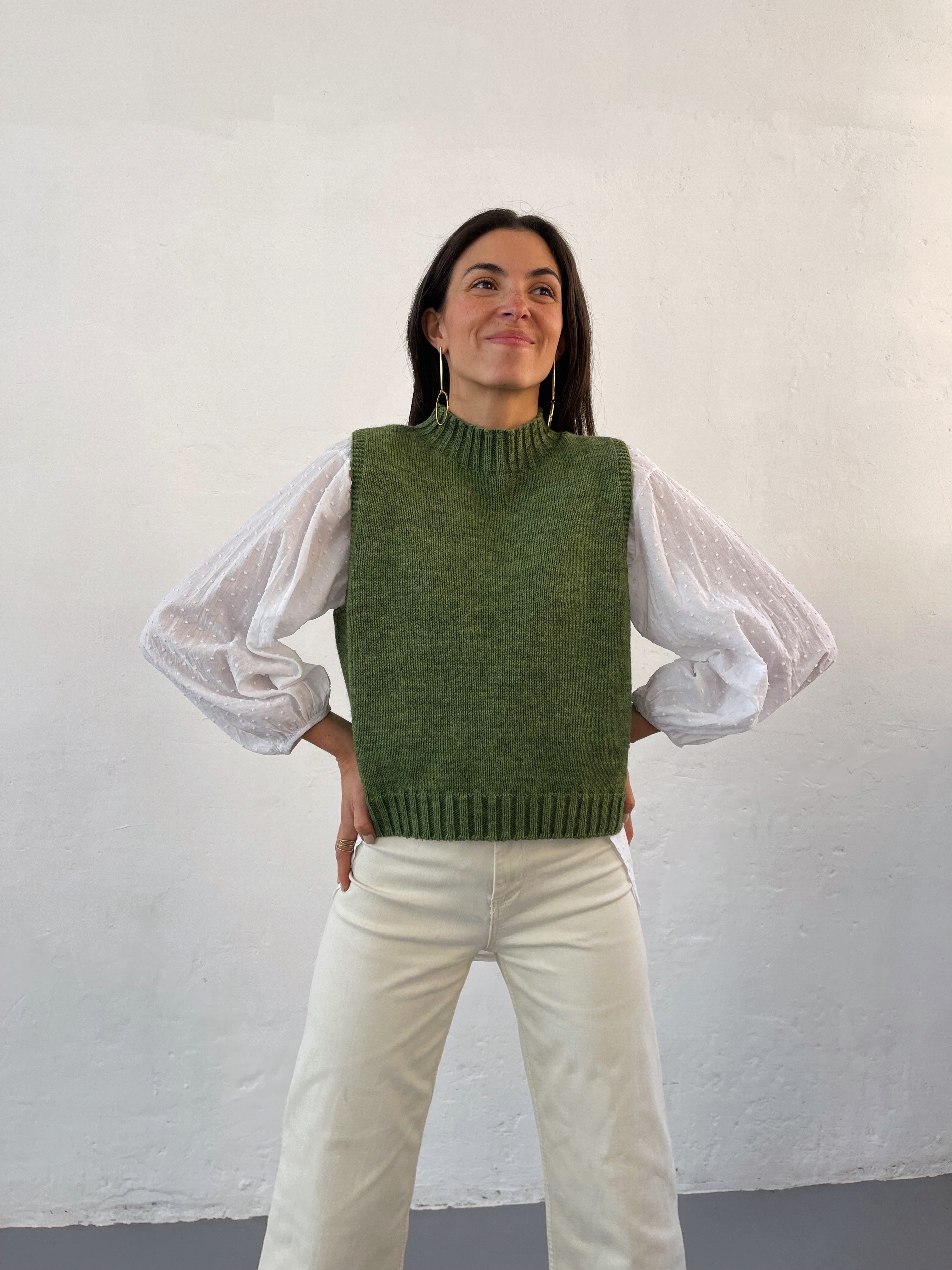 Clara Green Vest