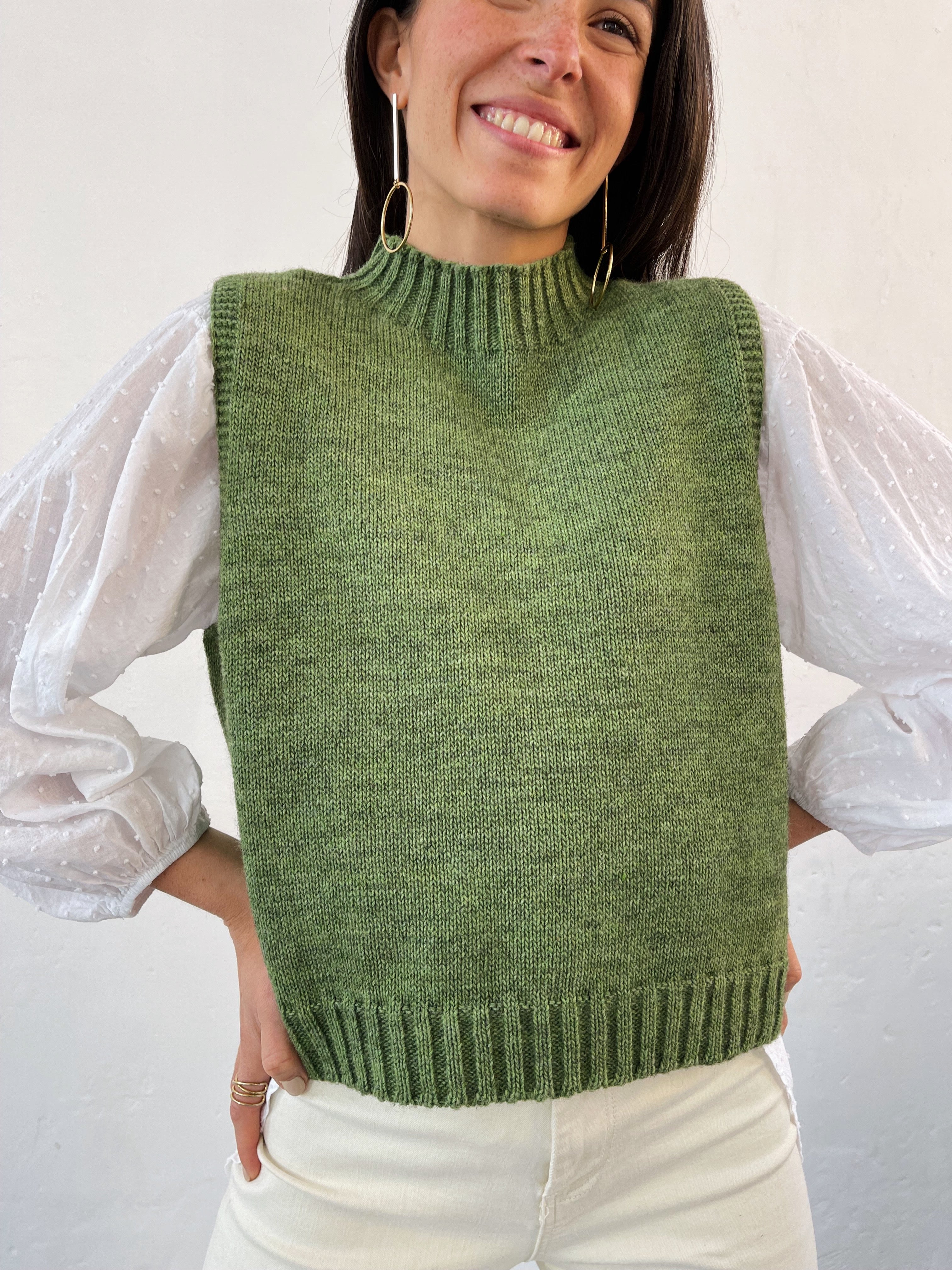 Clara Green Vest