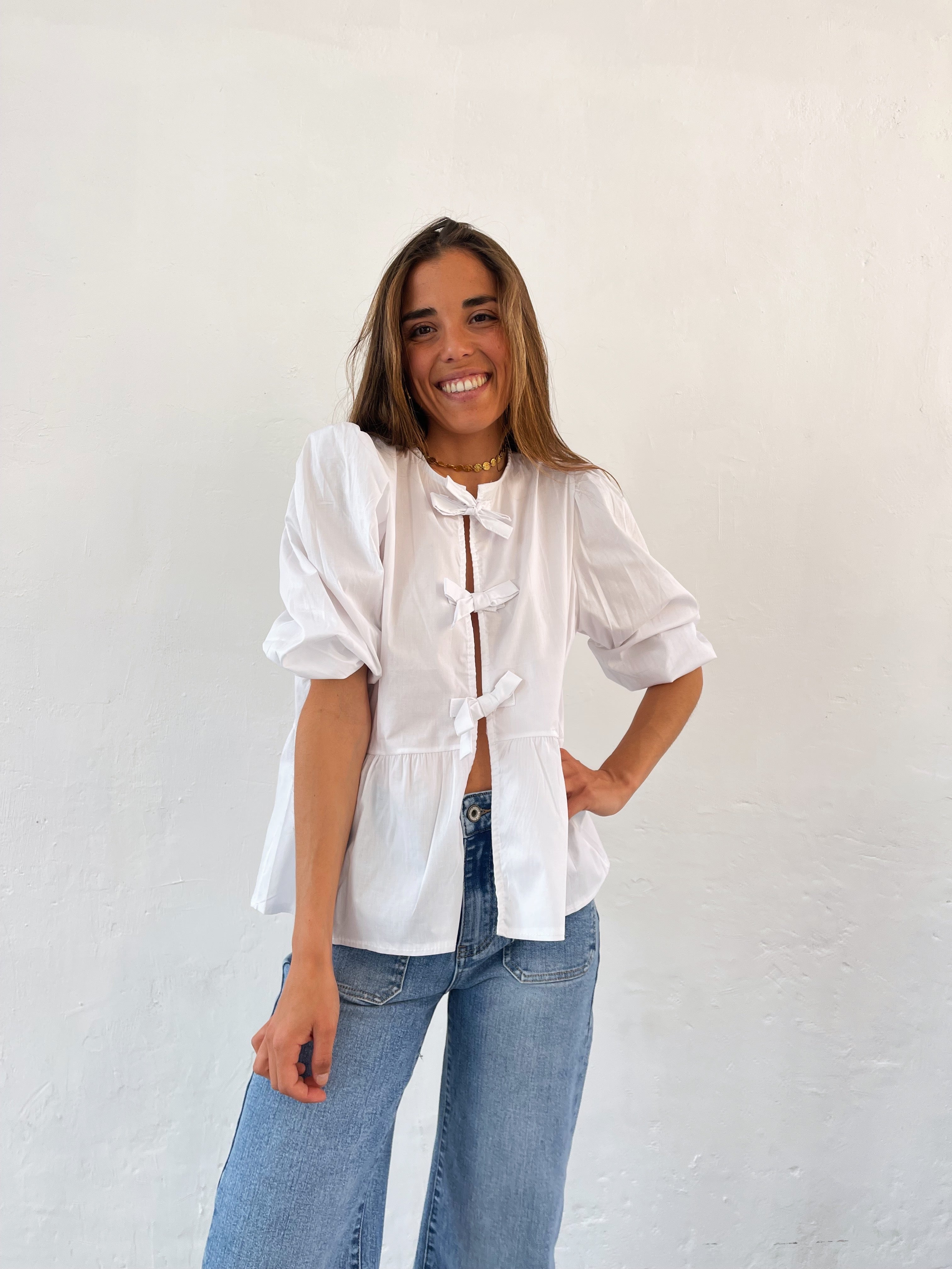 Bianca White Blouse