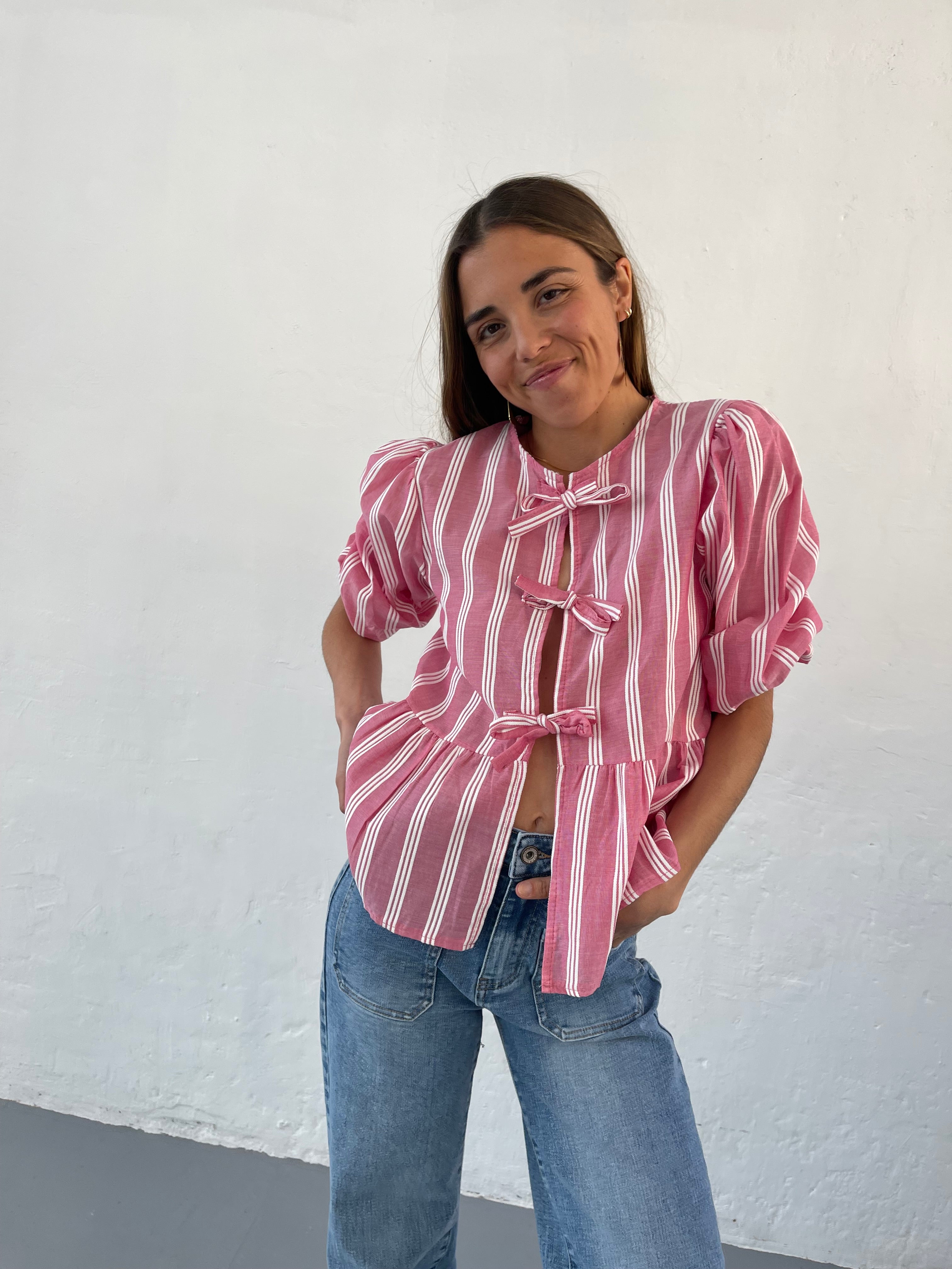 Blusa Bianca Rosa