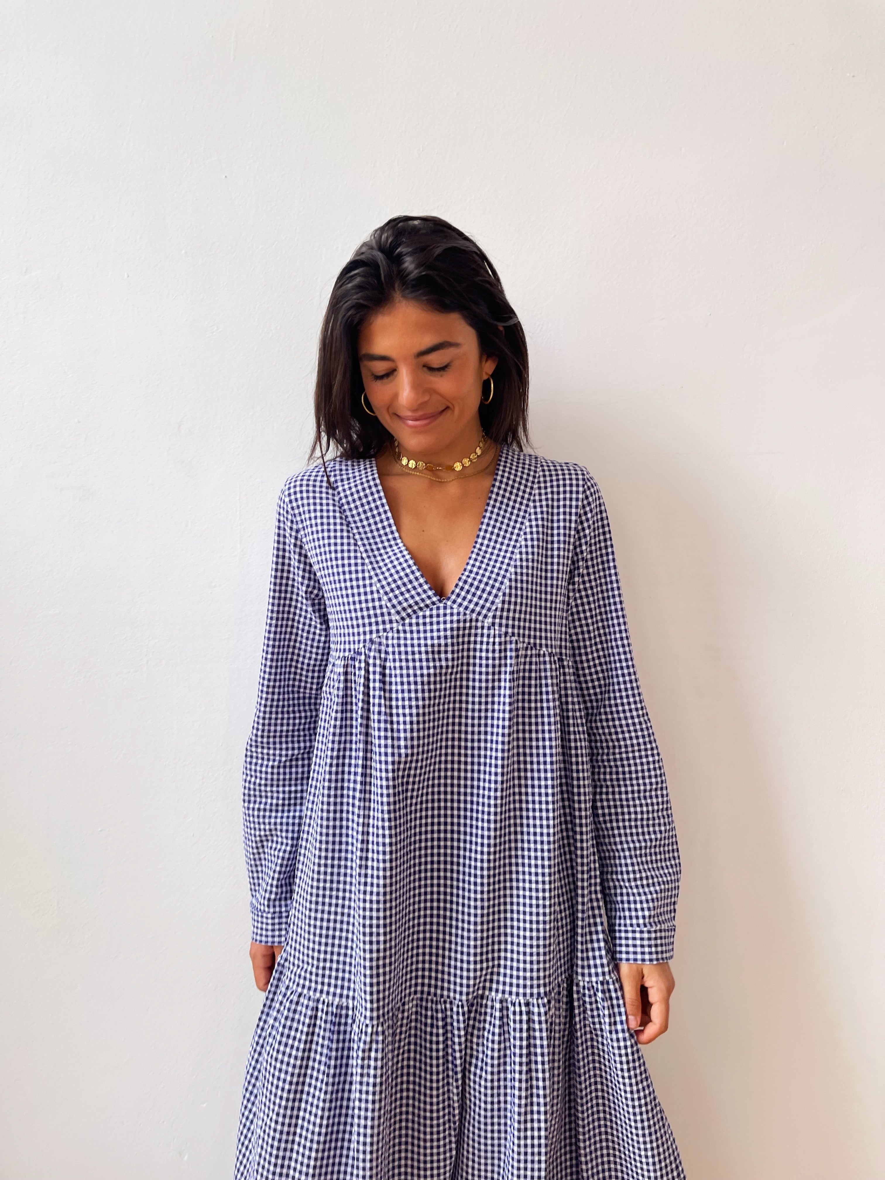 Paola Gingham Dress