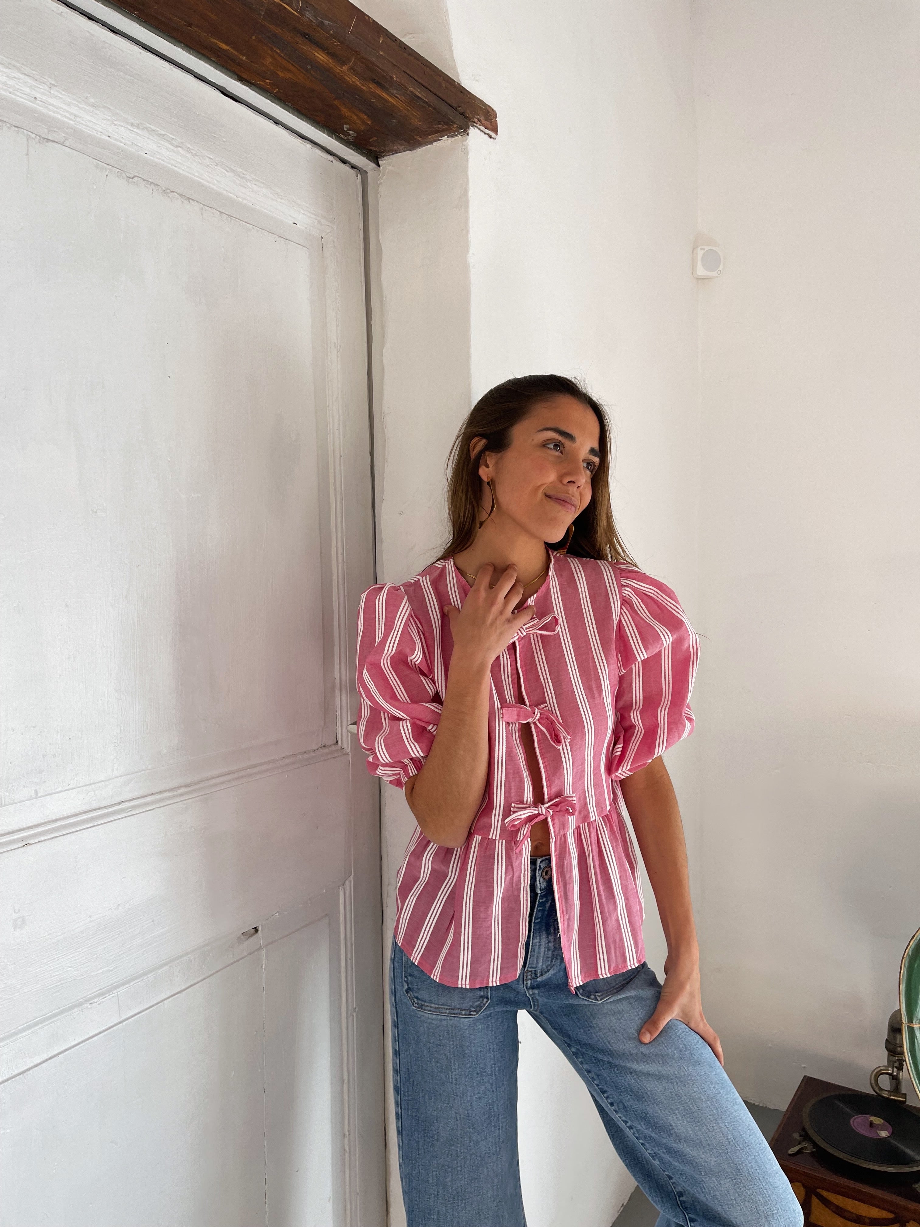 Bianca Pink Blouse