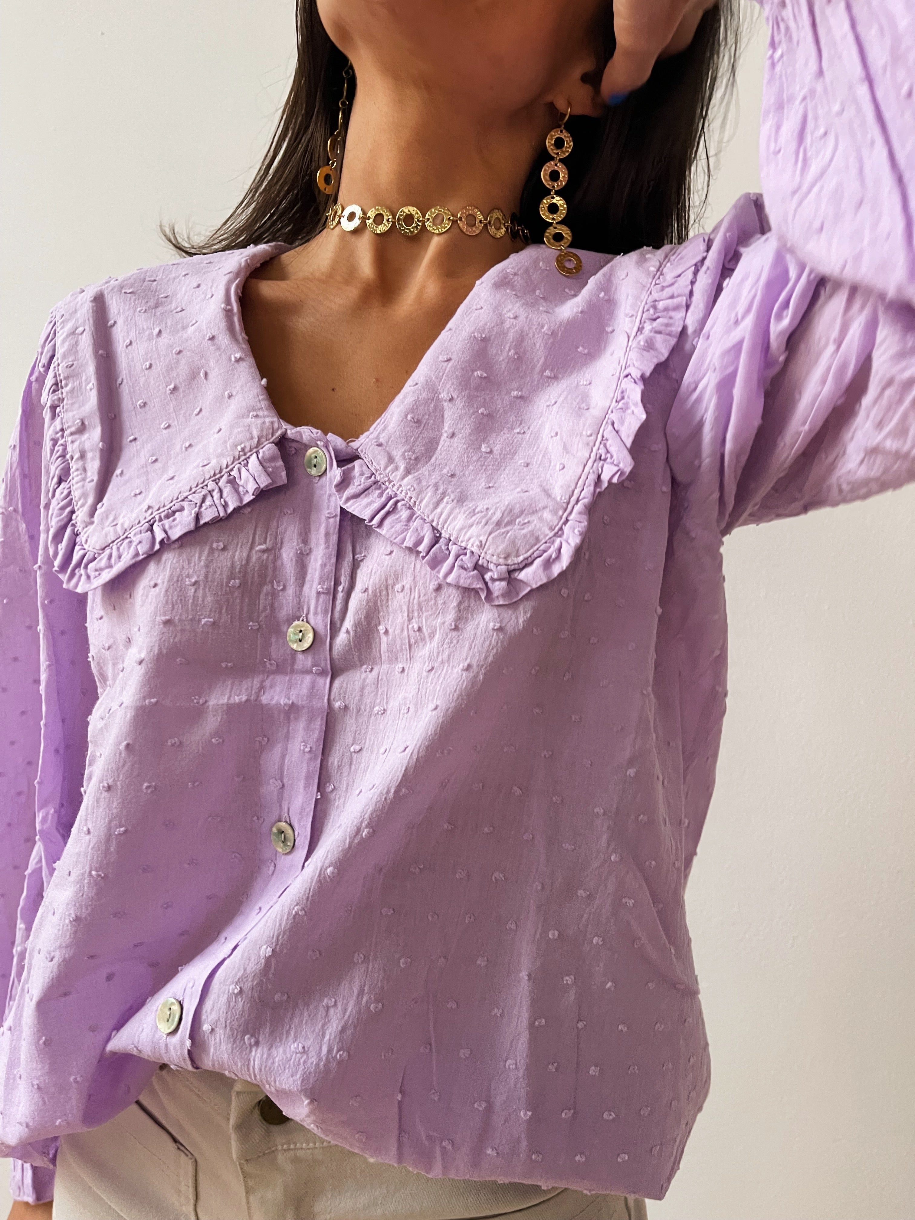 Chiara Lavender Shirt