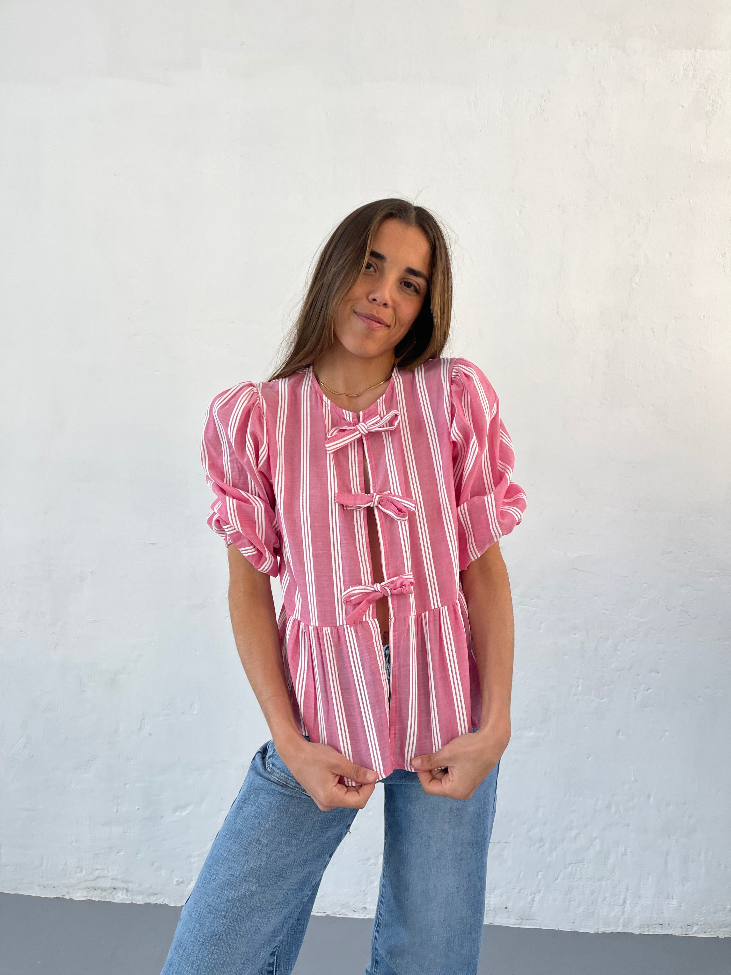 Bianca Pink Blouse