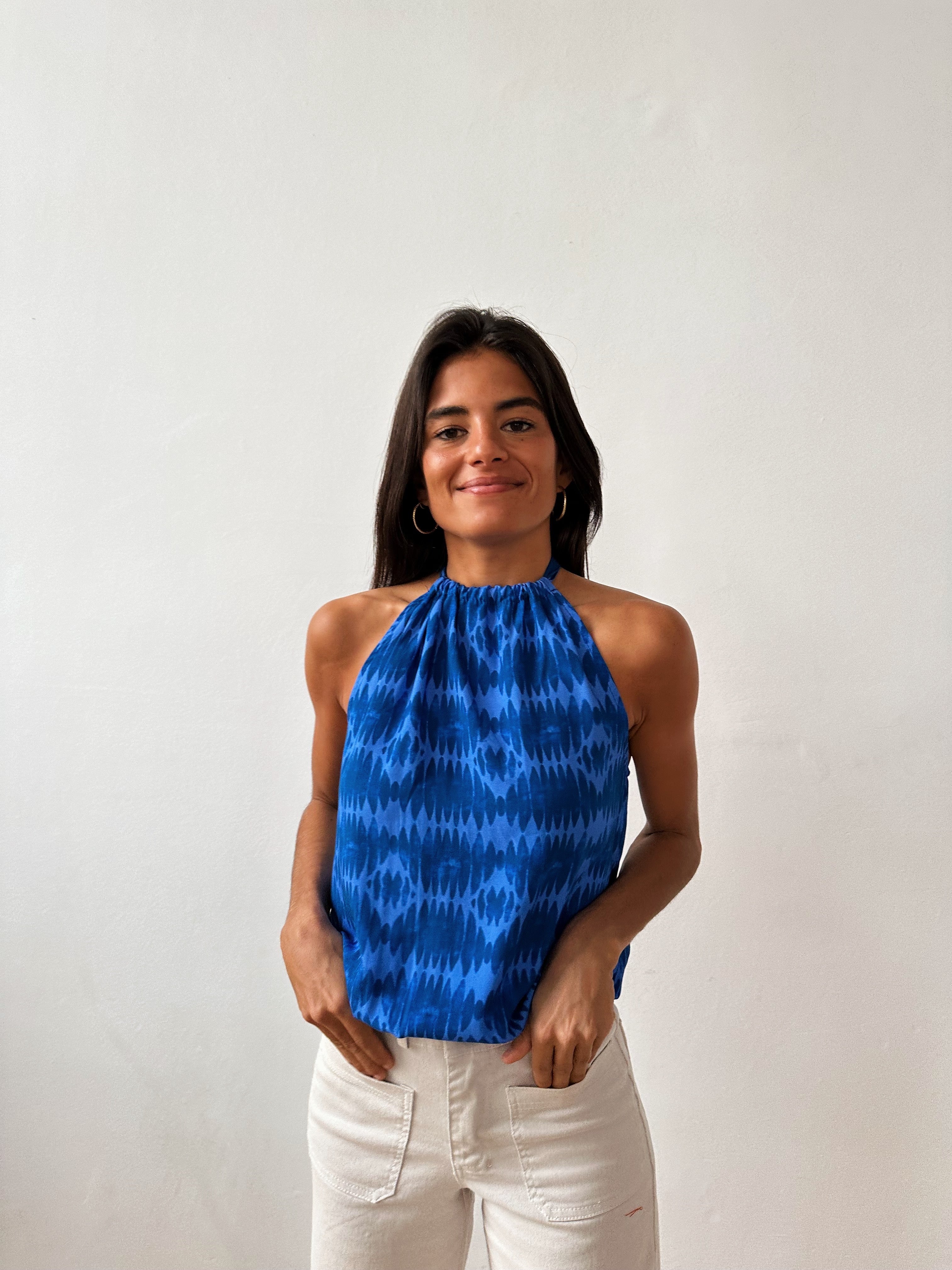 Iria Blue Top