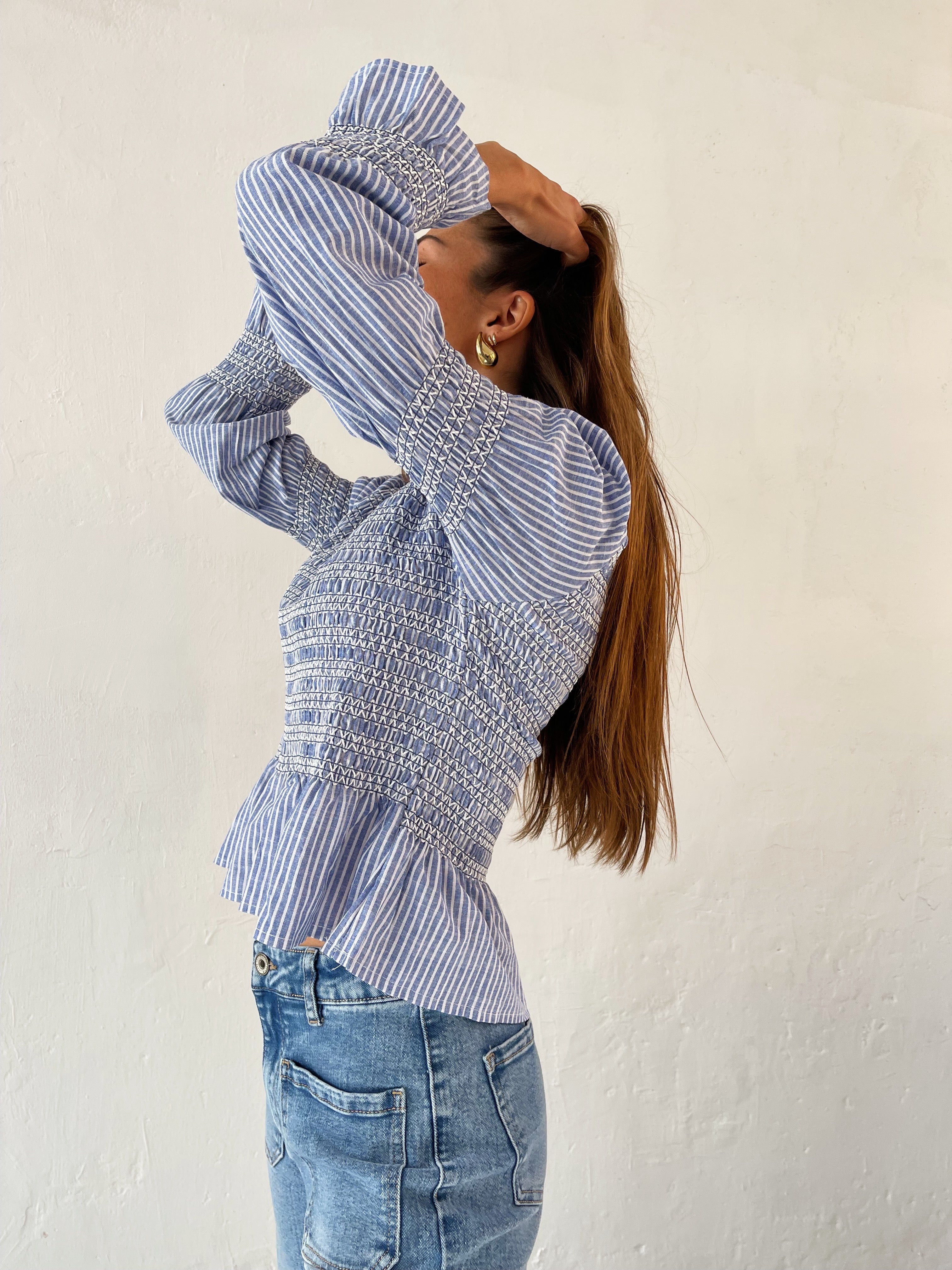 Rocío Blue Blouse