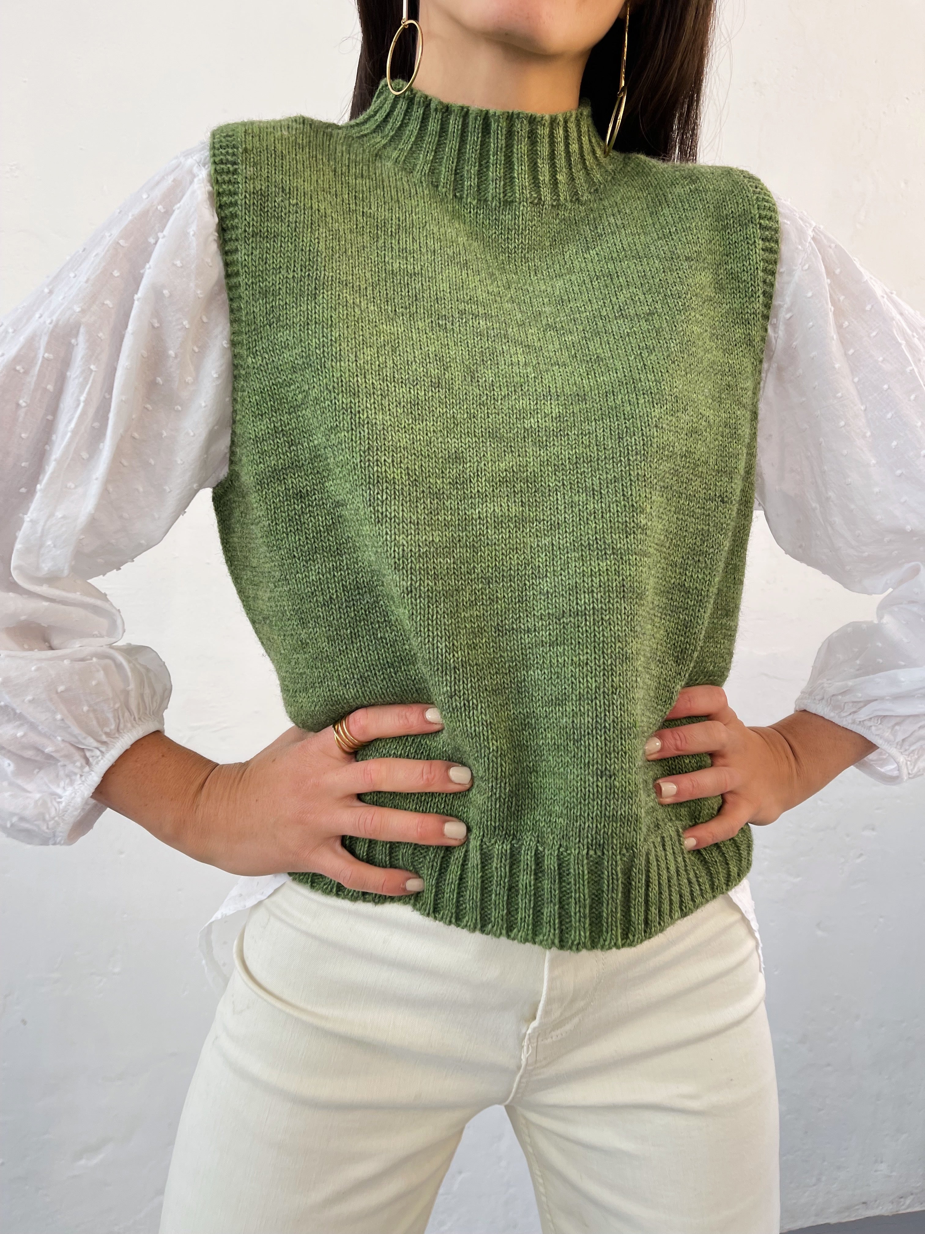 Clara Green Vest