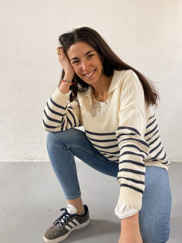 Olivia White Sweater