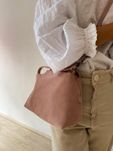 Big Suede Pink Shoulder Bag